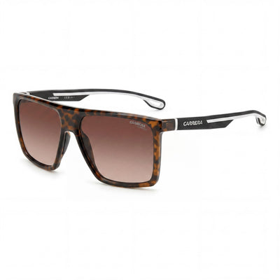 Gafas de sol unisex casual Carrera 4019/S con montura de poliamida ecológica en color habana, lentes marrones degradadas, protección 100% UV, 58mm