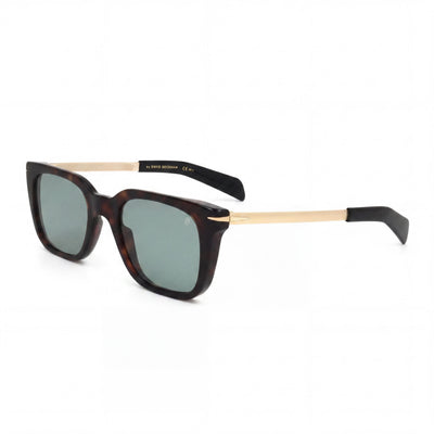 Gafas de sol unisex David Beckham DB 7047/S rectangulares/cuadradas, acetato/metal, dorado habano oscuro, protección UV, 51 mm