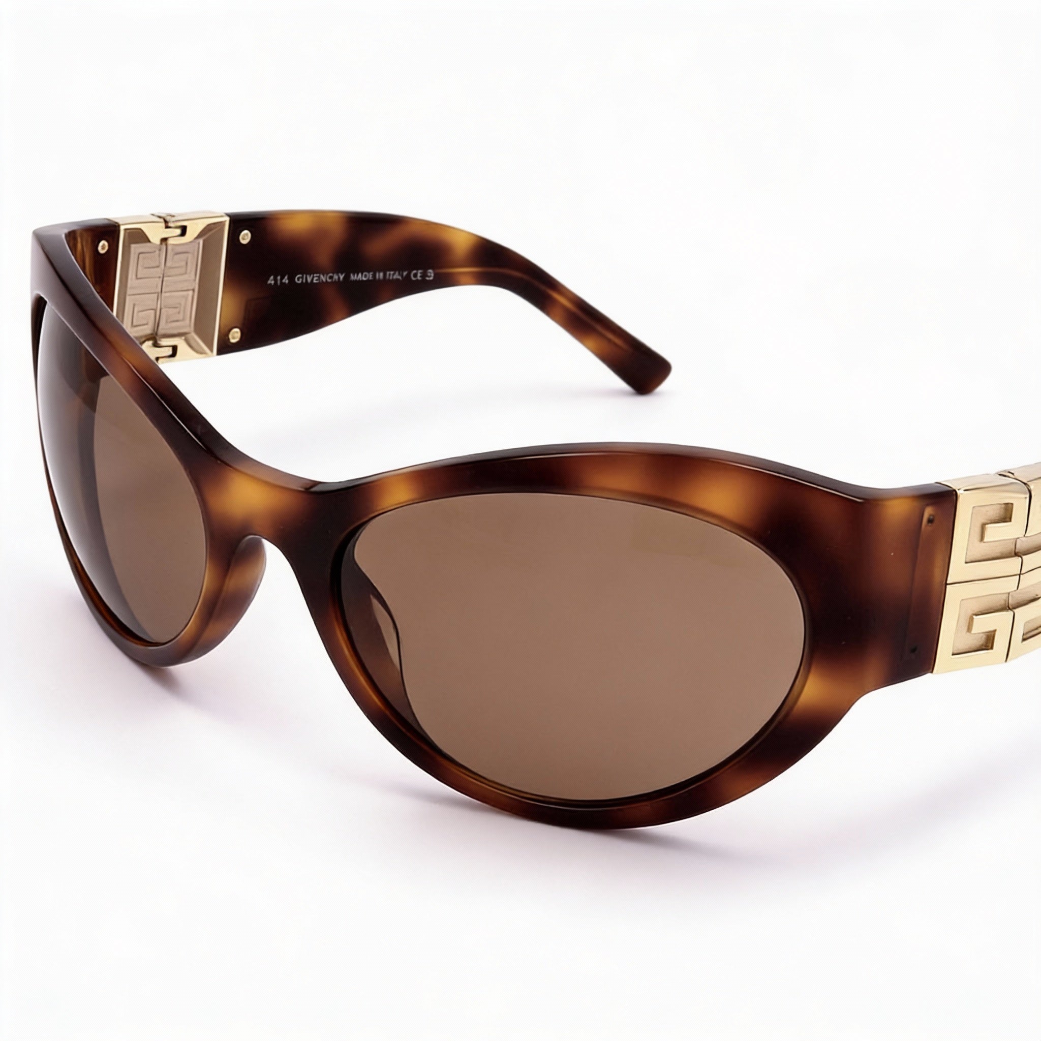 Gafas de sol Givenchy Casual Cat Eye para mujer con montura de plástico color Havana rubio y lentes de plástico marrones de 63 mm, Photo 1