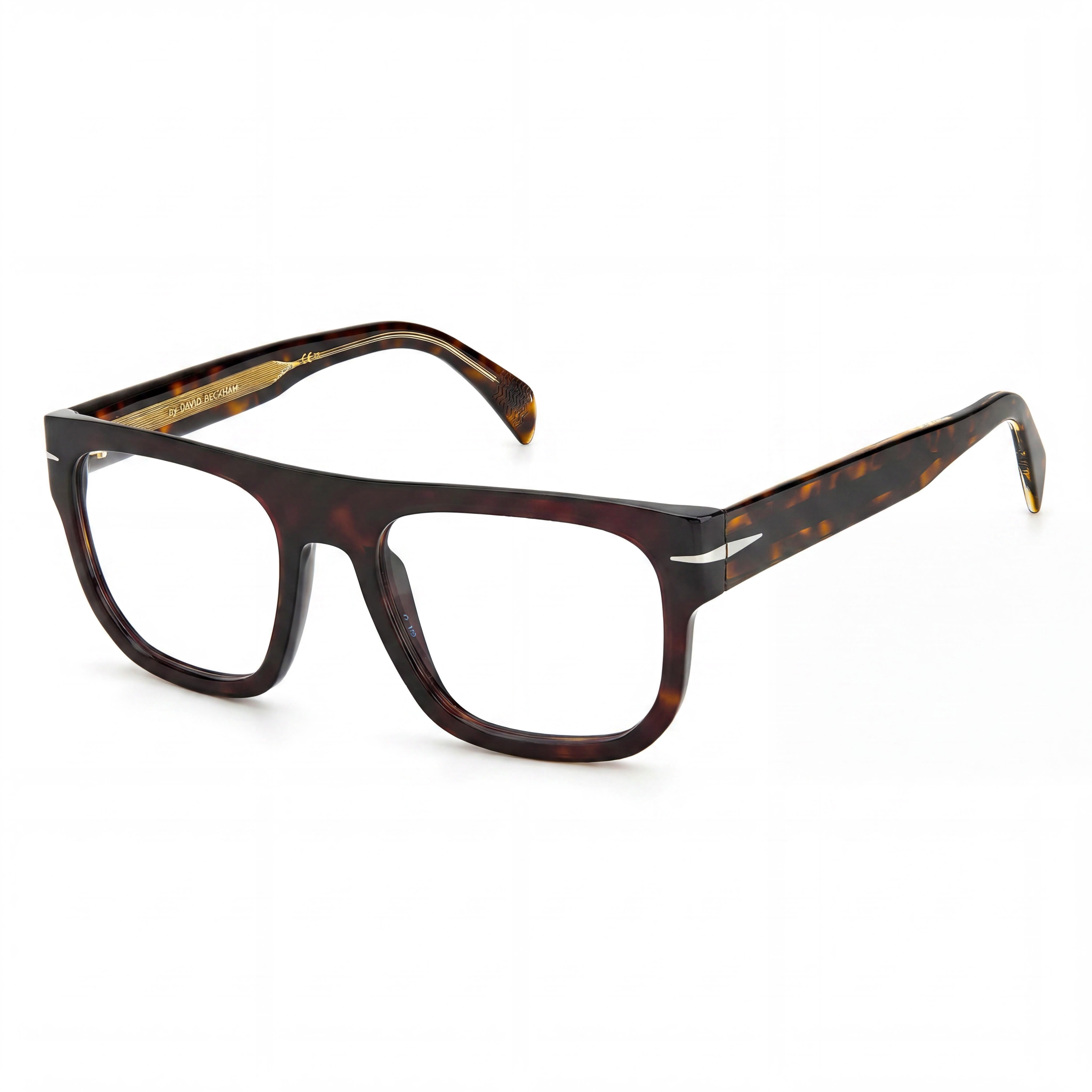 David Beckham Db 7052 Unisex Havana Acetate Optical Frames with 53mm Lens, 20mm Bridge, 145mm Temples, Photo 1