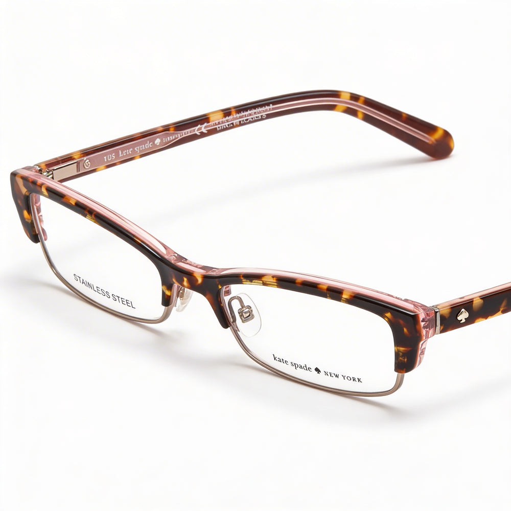Kate Spade New York Joetta Gafas Rectangulares Unisex con Montura Metálica, Tortoise Blush, Talla 52-18-135