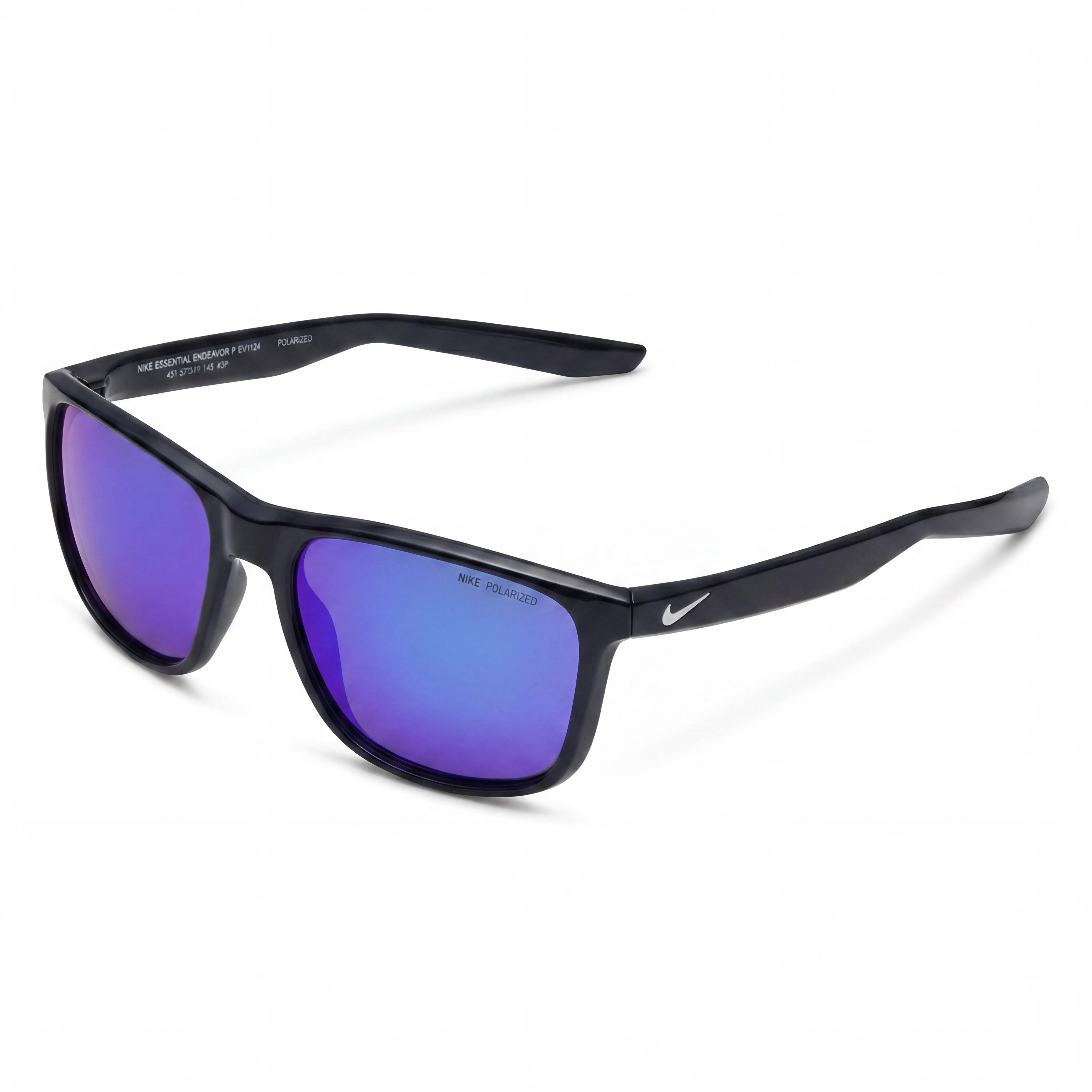 Nike Endeavor P Gafas de sol unisex polarizadas con montura de plástico y protección 100% UV en Obsidiana, ancho de lente 60 mm, Photo 1