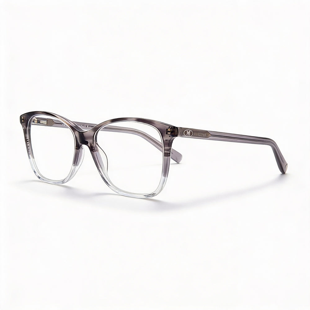 Missoni MMI 0010 Women's Square Grey Horn Acetate Eyeglasses with 54mm Lens, 16mm Bridge, 140mm Temple