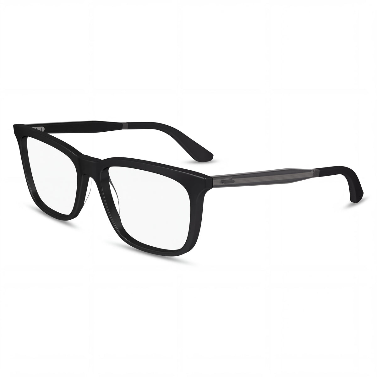 Gafas de sol Calvin Klein Modern para mujer con montura de acetato negra, lentes de policarbonato negras, ancho de lente de 55 mm, Photo 1