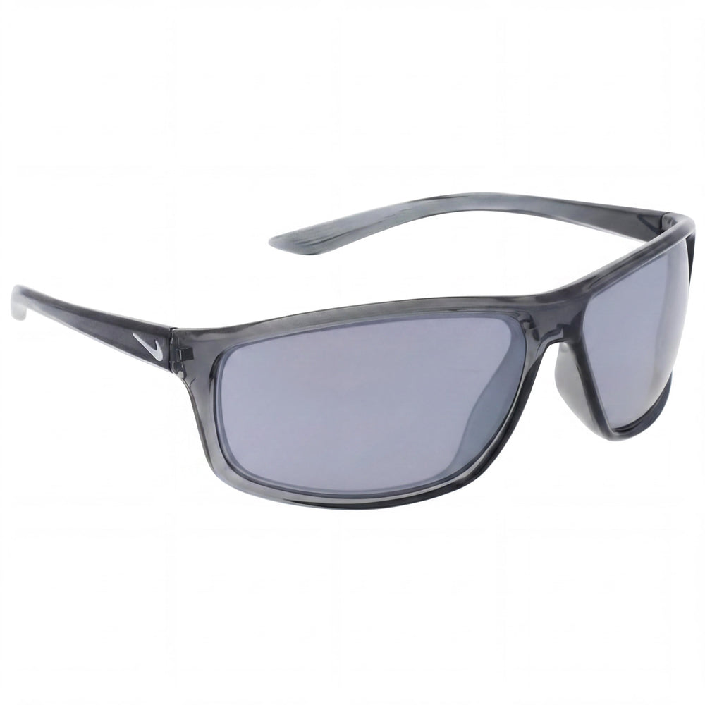 Nike Adrenaline Unisex UV Protection Sunglasses with Dark Grey Silver Flash Acetate Frame, Grey Silver Flash Mirror Lens 60mm