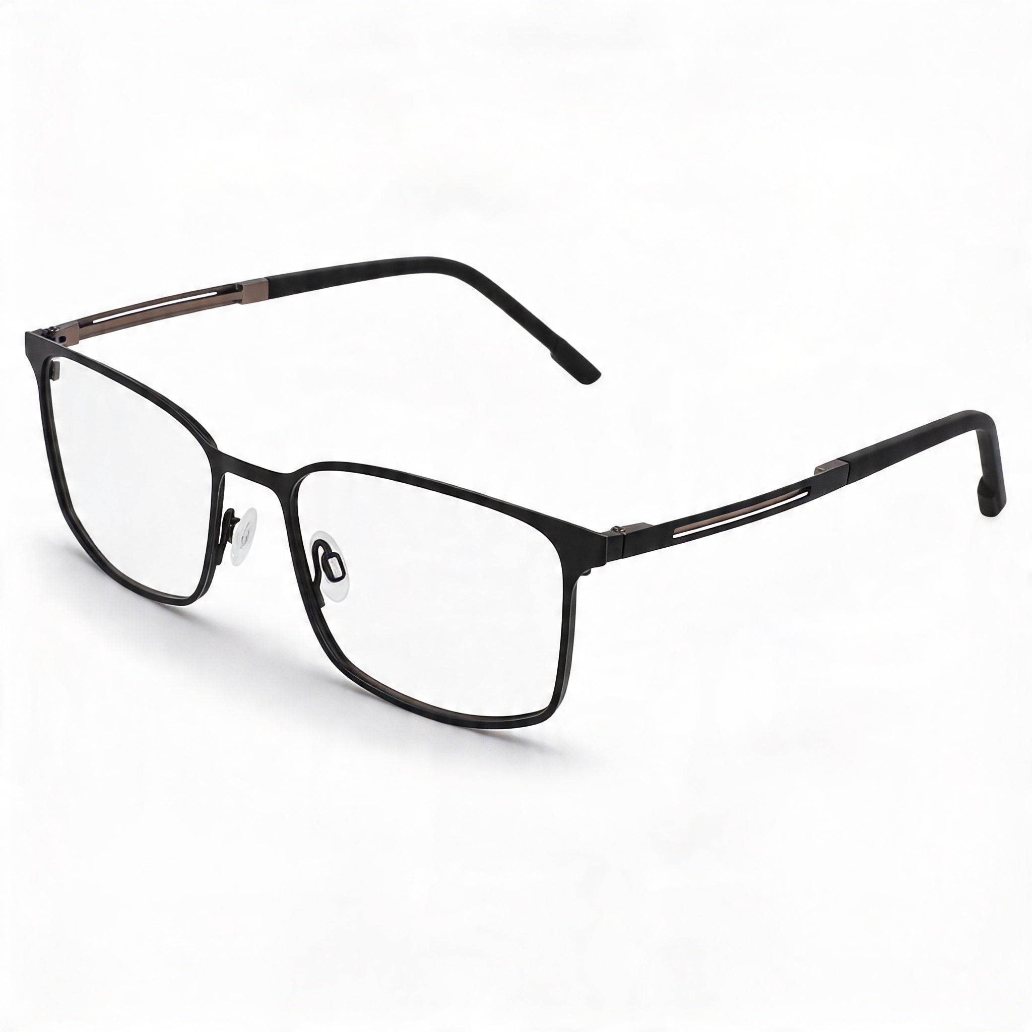 Flexon Men’s Eyewear with FLEXON Frame Material, Matte Black Gun Color, Multicoloured Lenses, Size 2-18-145, Photo 1