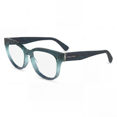 Gafas de sol de hombre modernas Longchamp con montura de acetato y lentes de gasolina degradadas no polarizadas de 52 mm