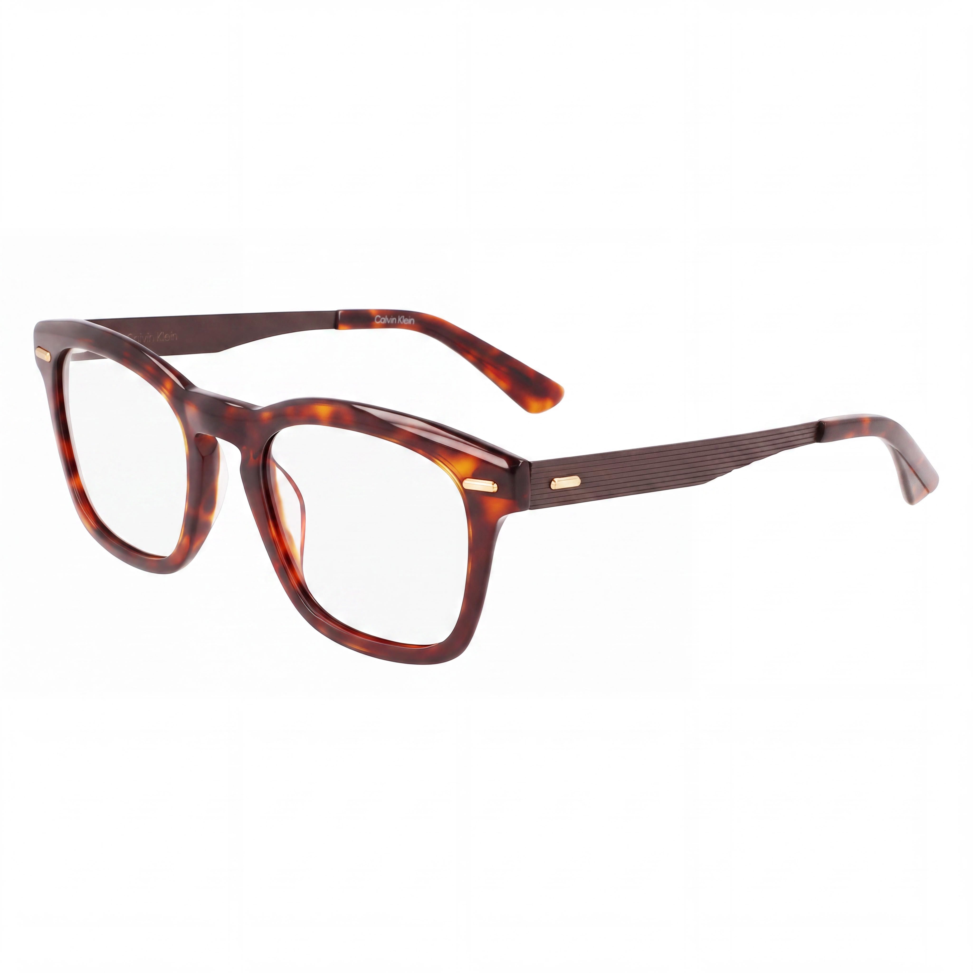 Calvin Klein Ck21517 Eyeglasses for Men and Women with Brown Havana Alloy Steel Frame 51mm, Photo 1