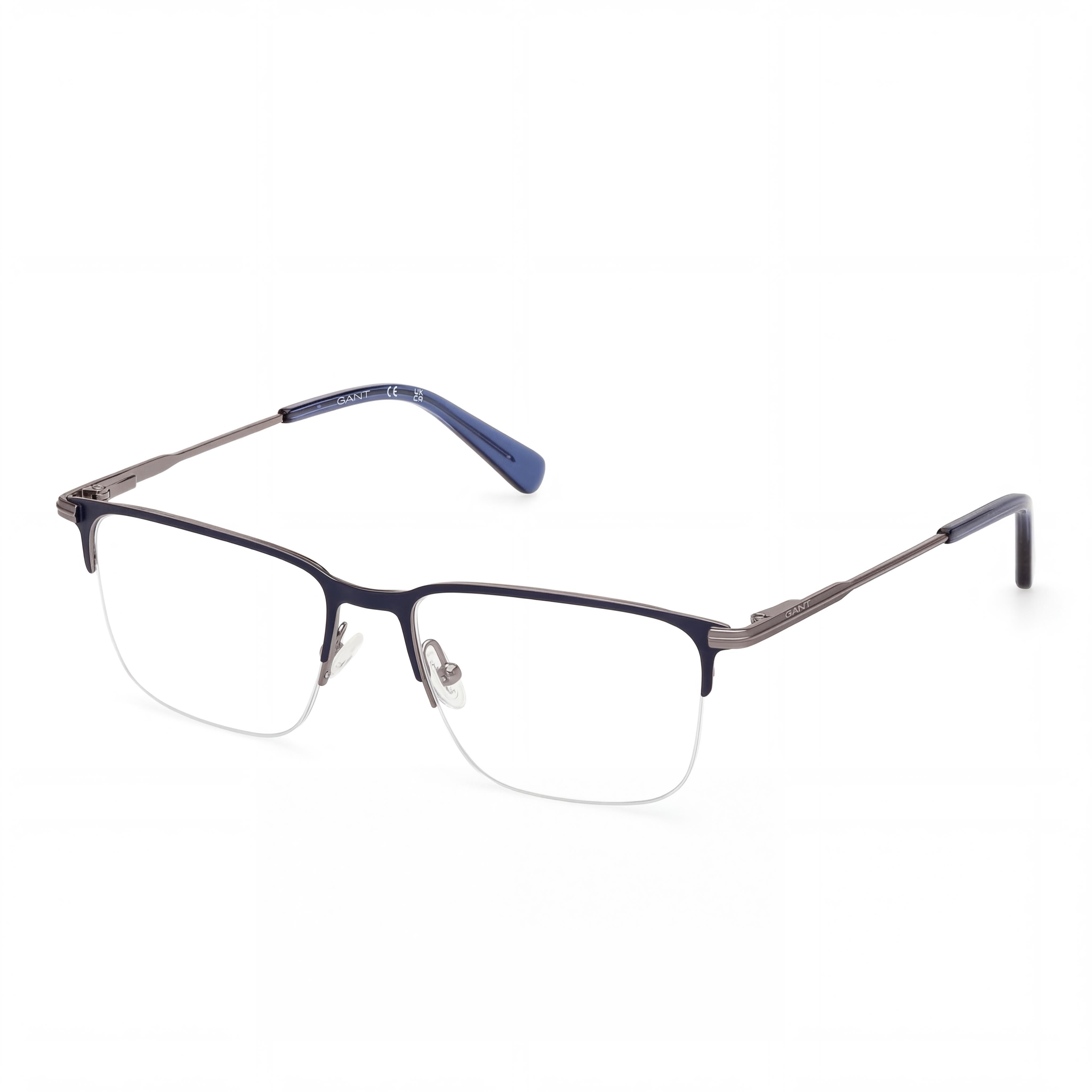 GANT Classic Unisex Eyewear featuring a Bronze frame in Matte Blue, with Polycarbonate lenses and 53mm lens width, Photo 1