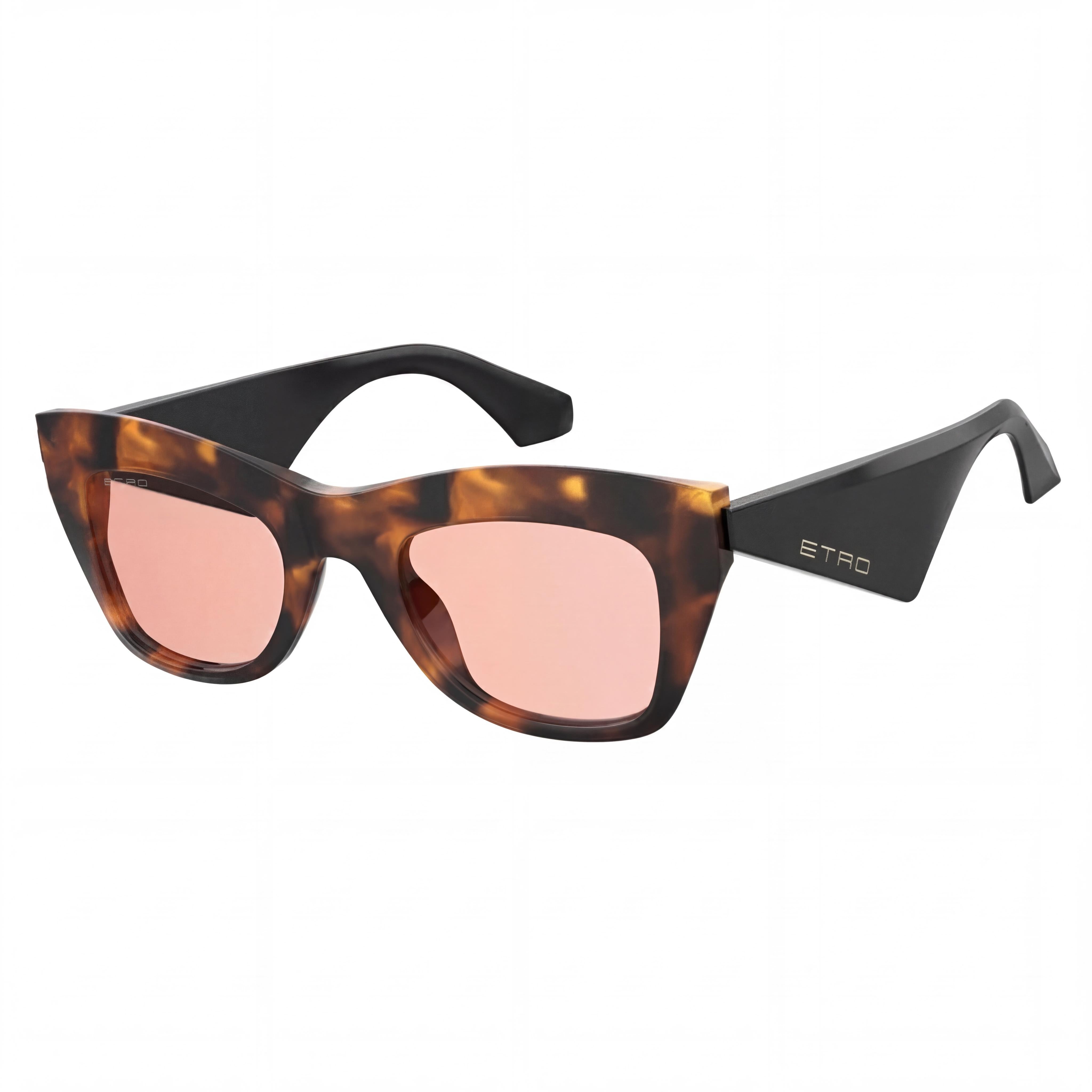 Gafas de sol informales de acetato Etro para mujer, montura miel habana, lentes rosas no polarizadas de 51 mm, Photo 1