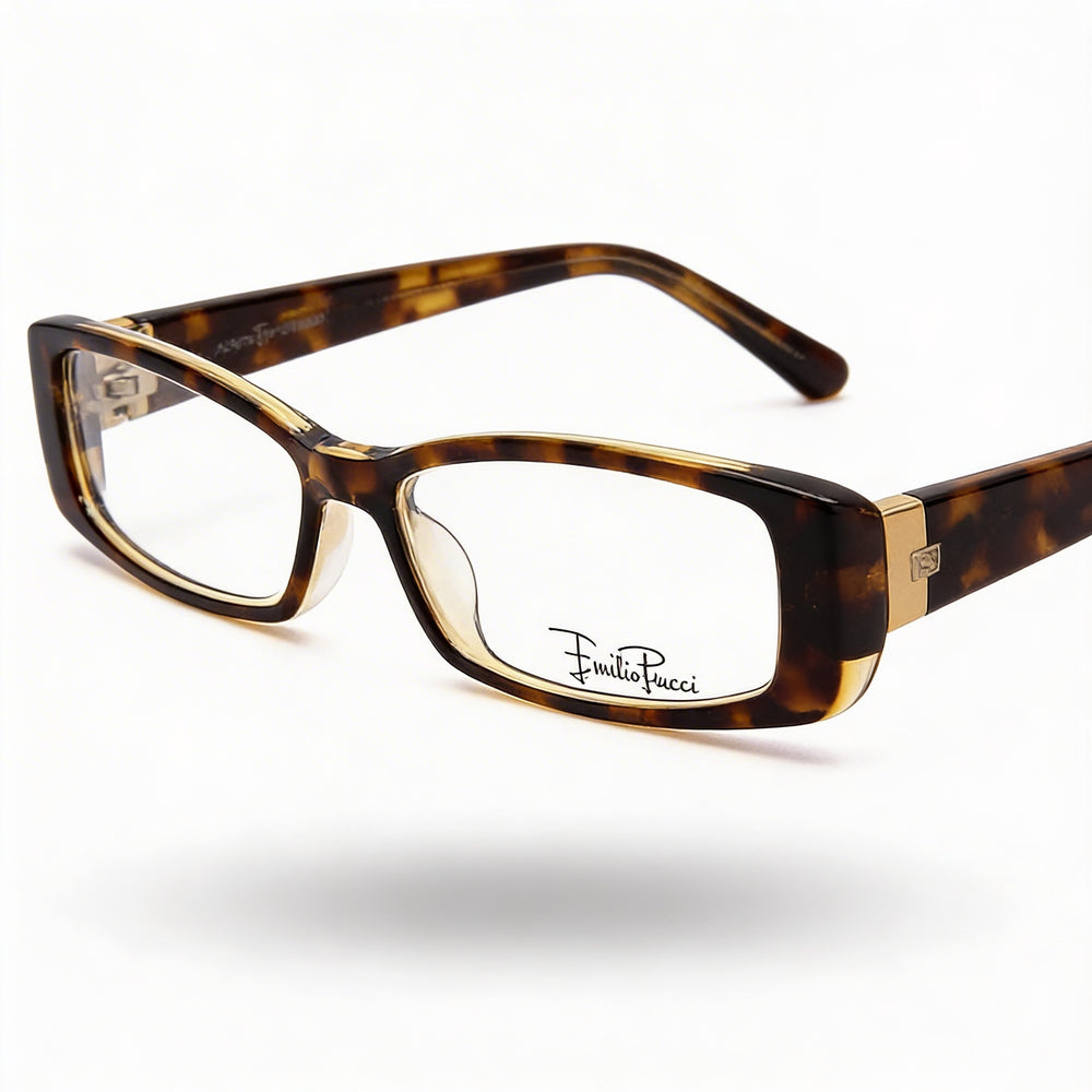 Gafas unisex Emilio Pucci Ep2655, con montura de composite color naranja y ancho de lente de 51 mm.