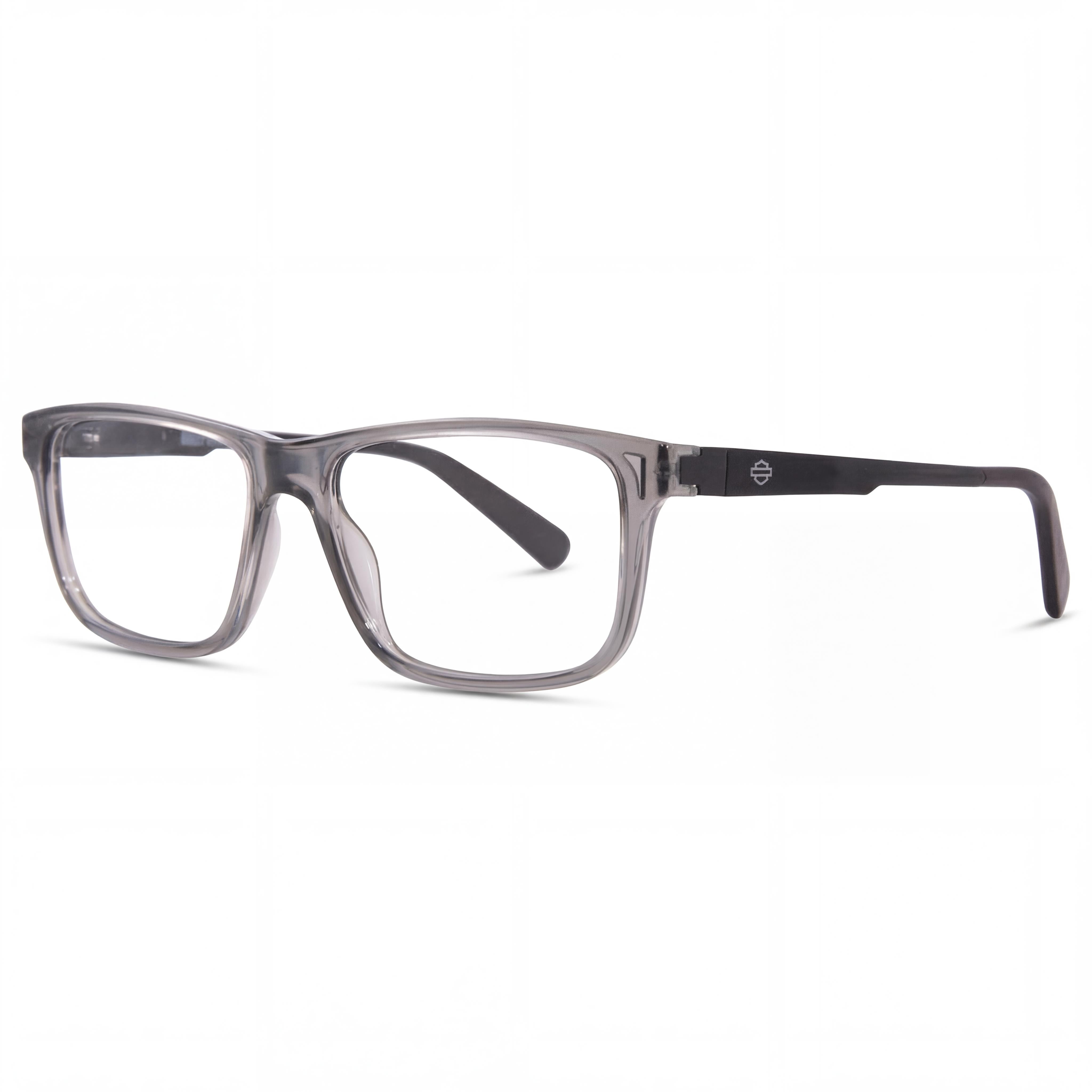 Harley-Davidson Hd0145t Gafas de Plástico Inyectado Cuadradas de Montura Completa Unisex Grises 50-14-130, Photo 1