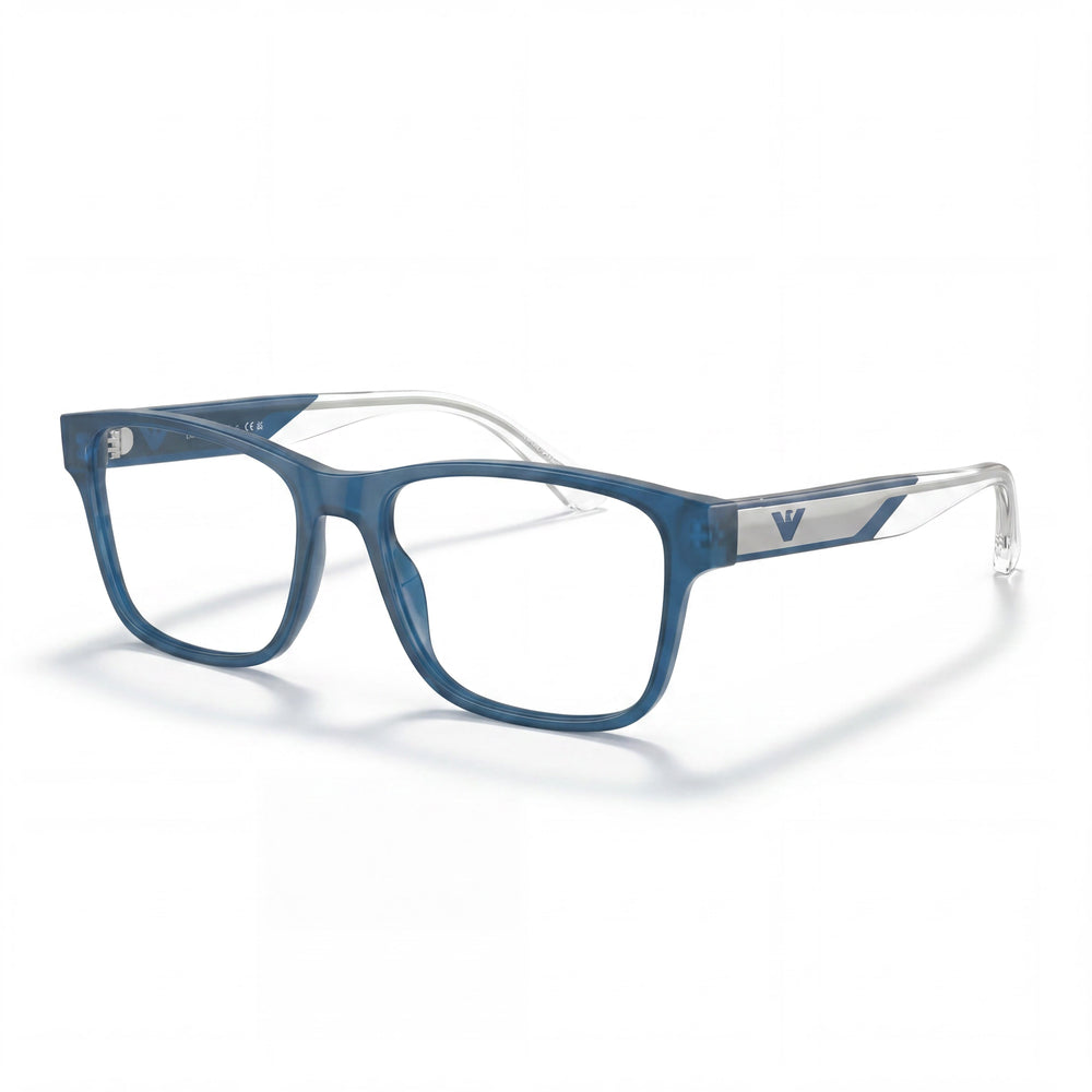 Emporio Armani Ea3239 Women's Shiny Opaline Blue Plastic Eyeglasses 55mm
