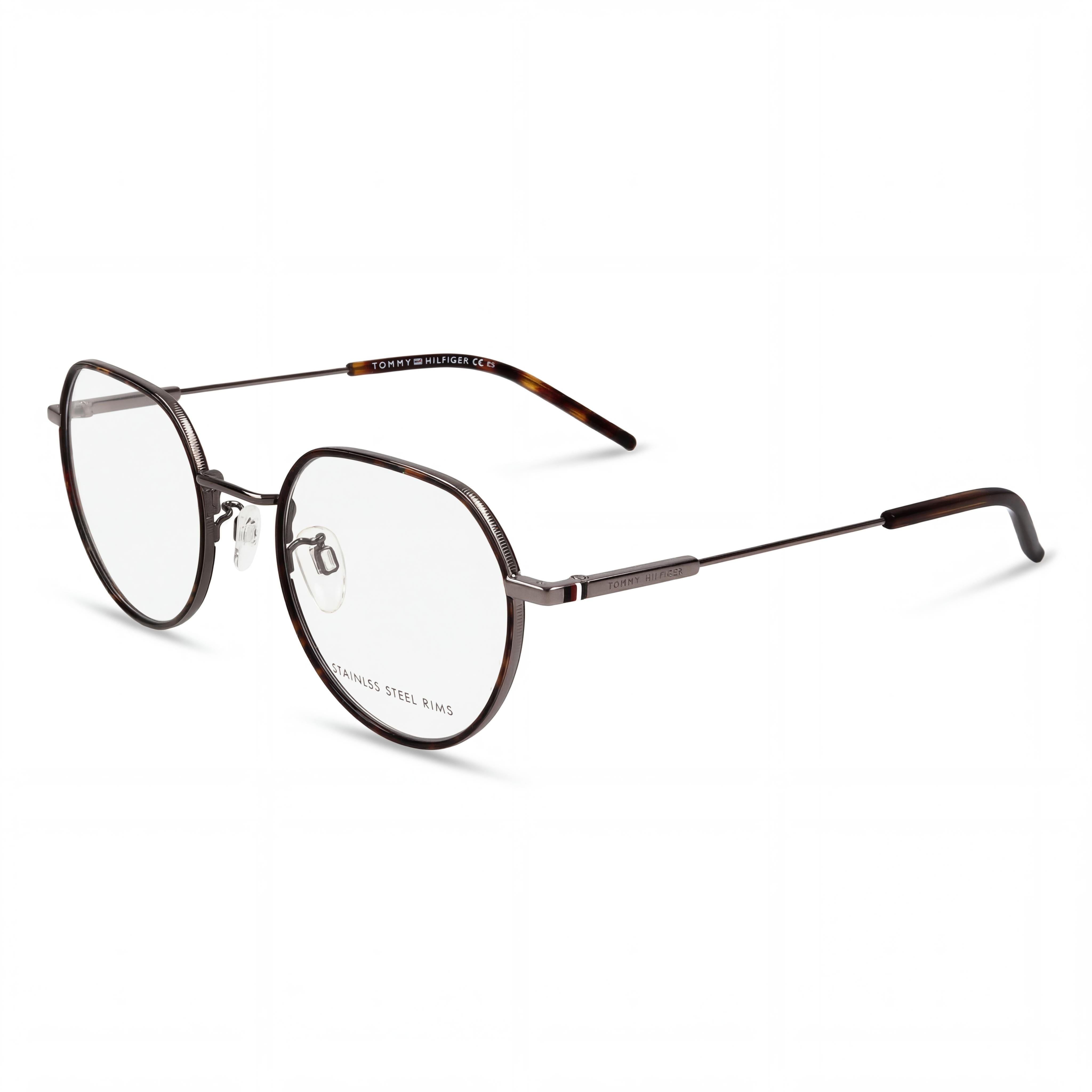 Gafas de sol Tommy Hilfiger TH 1736/F unisex con montura de acero de aleación de rutenio oscuro y lentes de policarbonato de 51 mm, Photo 1