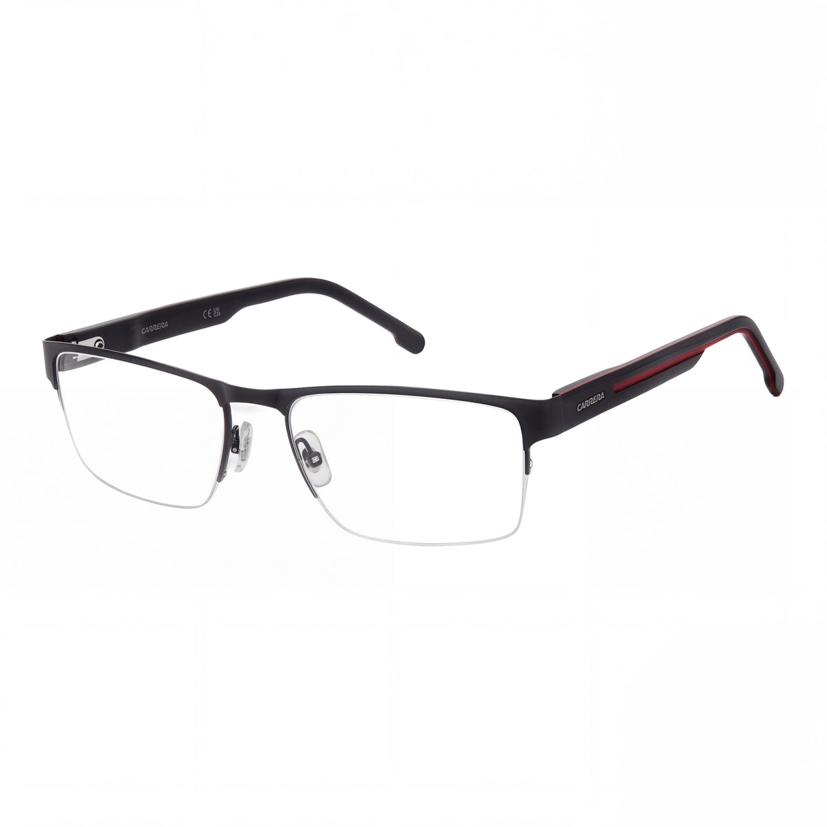 Carrera 8914 Gafas de sol clásicas no polarizadas de policarbonato para mujer Negro mate Rojo 56-18-145, Photo 1