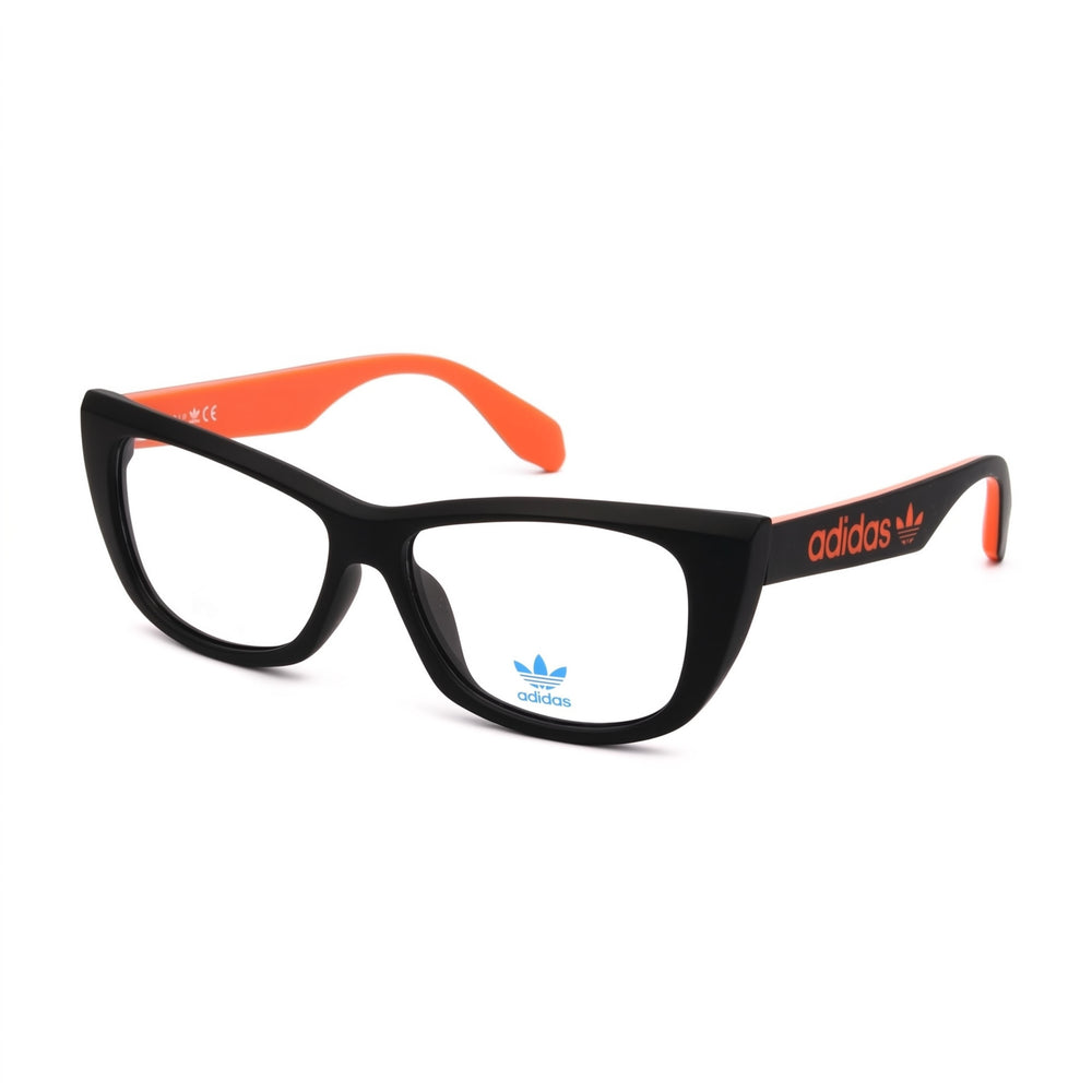 Gafas adidas Originals OR5010 para mujer, montura oftálmica inyectada en negro mate con lentes de policarbonato, 55 mm