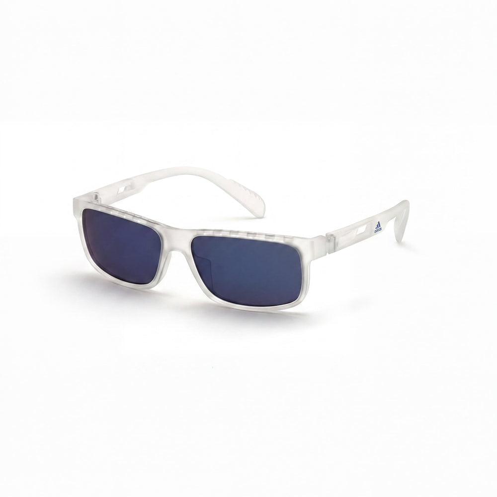 adidas Classic Men's Mirror Blue Plastic Frame Polycarbonate Lens UV Protection 52mm