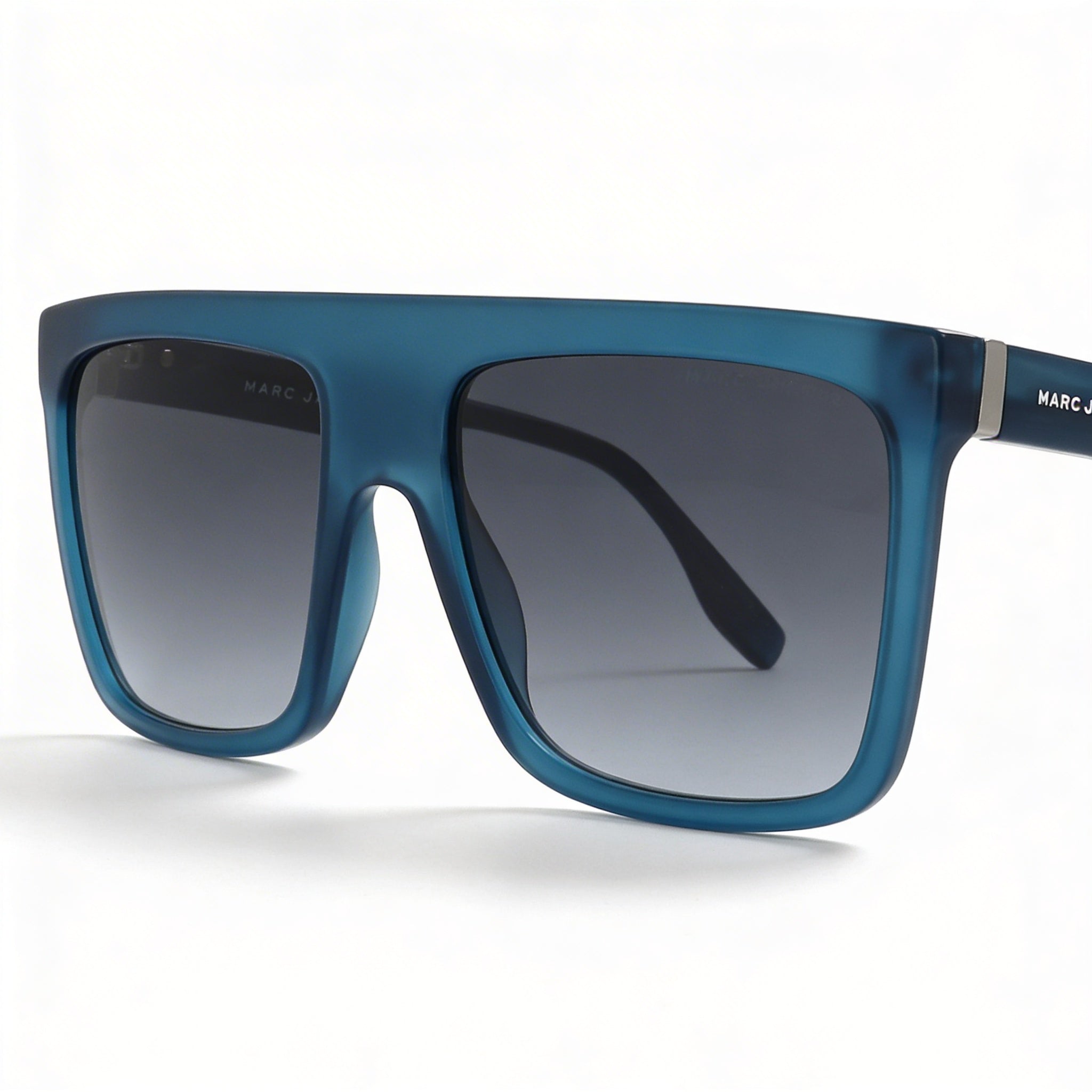 Marc Jacobs Classic MARC 639/S Unisex Grey Plastic Browline Frame Blue Lens UV Protection Sunglasses 57mm, Photo 2