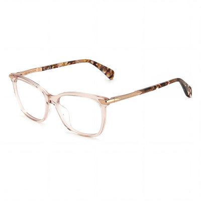 Gafas de sol Rag & Bone Modern para mujer, montura de acetato beige con lentes de policarbonato beige no polarizadas de 53 mm