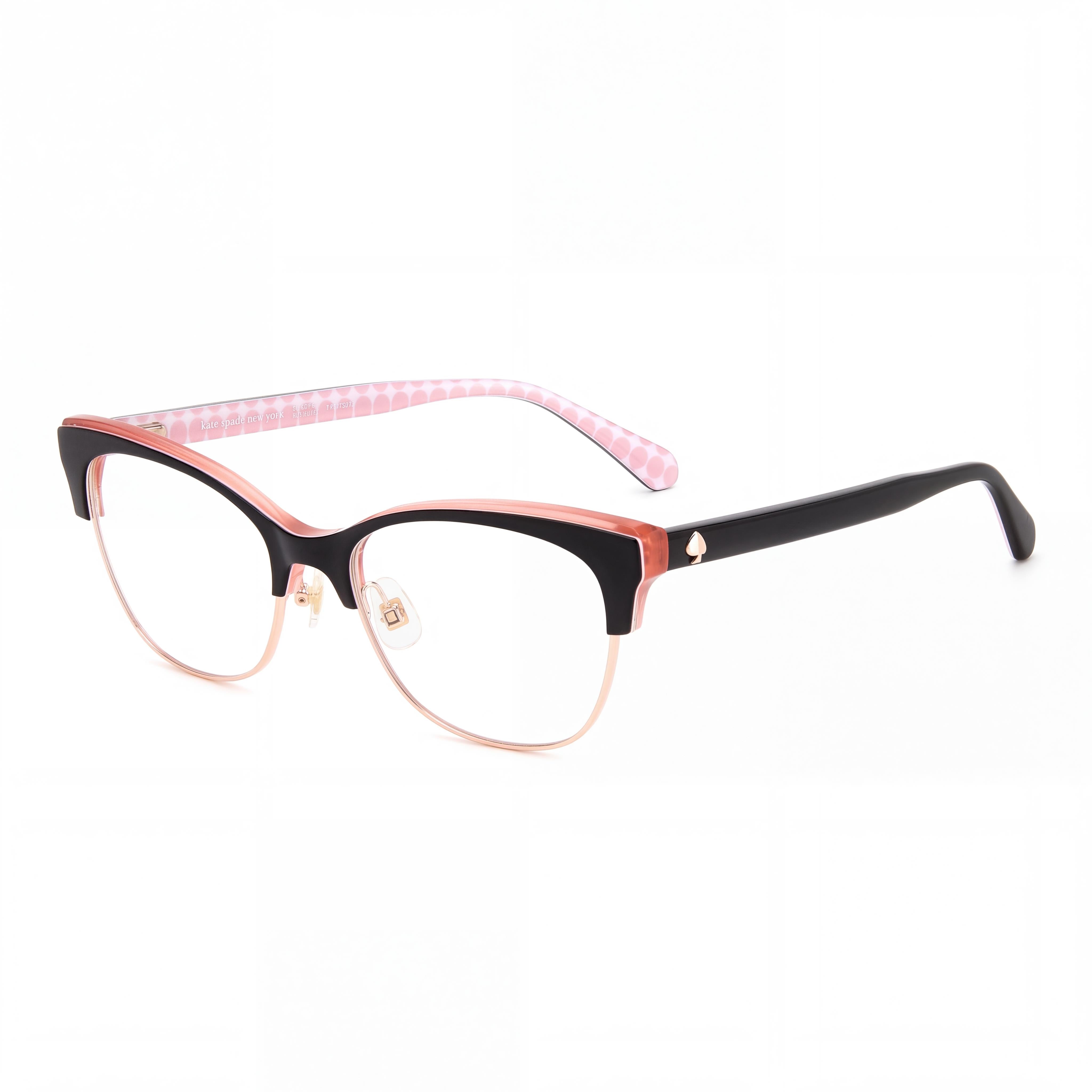 kate spade new york Women's Classic Model Sunglasses crafted with Black Acetate Frame and Black Lenses, 51mm, Photo 1