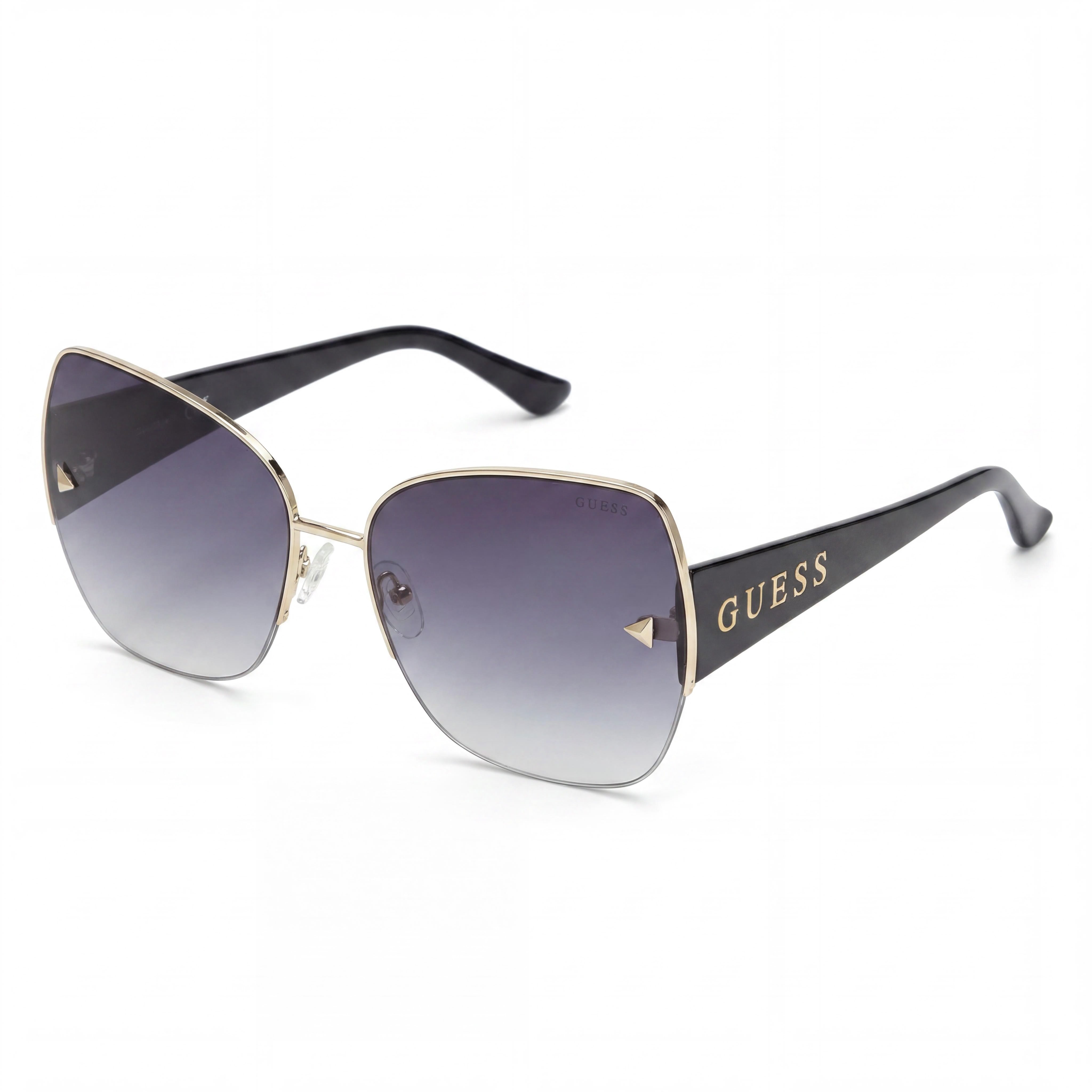 Gafas de sol polarizadas cuadradas doradas Guess GF6136 para mujer, Photo 1