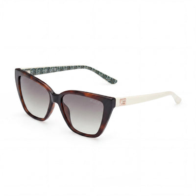 Guess GU7919/S Women's Cat-Eye Dark Havana Acetate UV Protection Sunglasses, Gradient Green Lenses 58-15-140