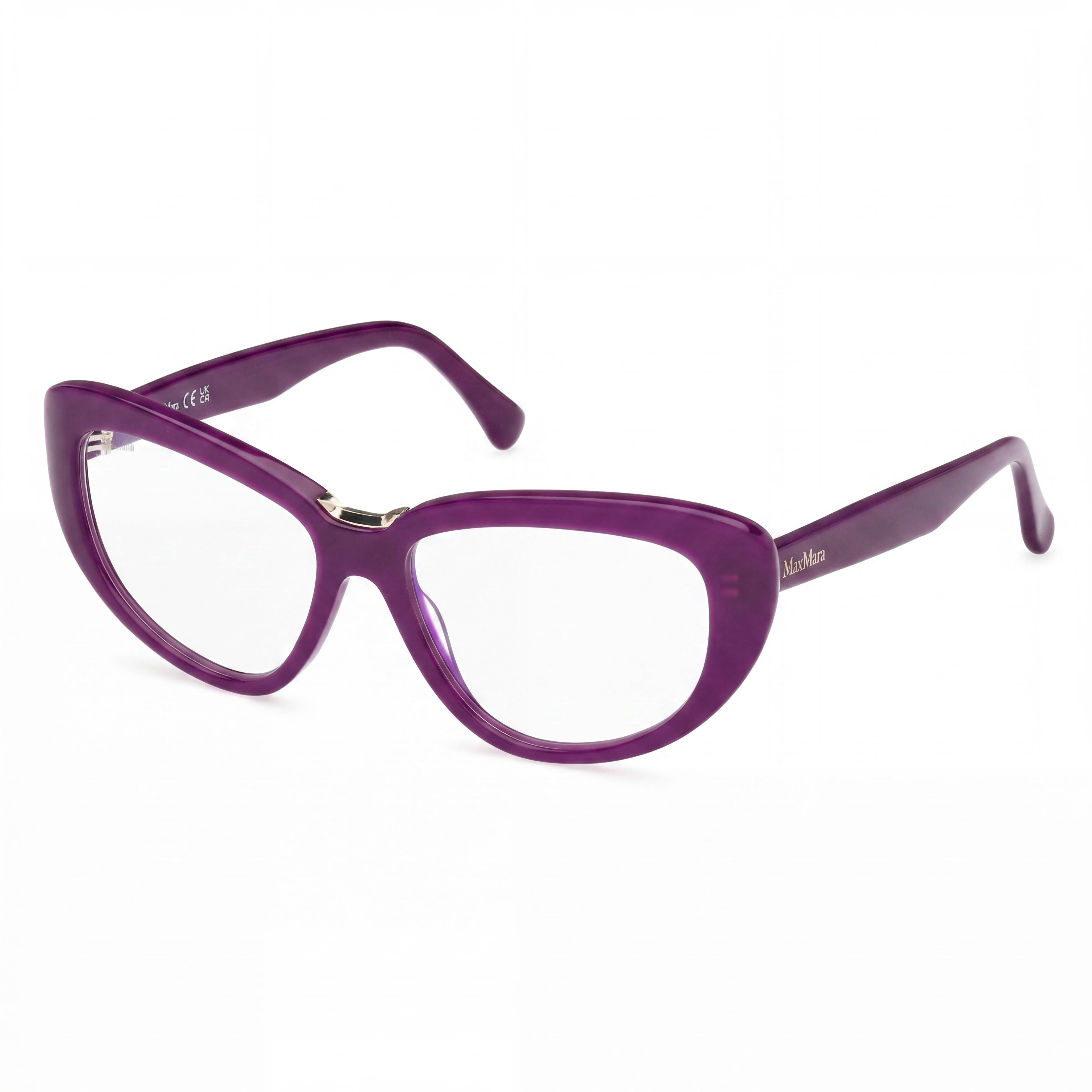 Gafas MaxMara MM5109-B para mujer, montura de plástico violeta brillante, lentes multicolor, 2mm-16mm-145mm, Photo 1