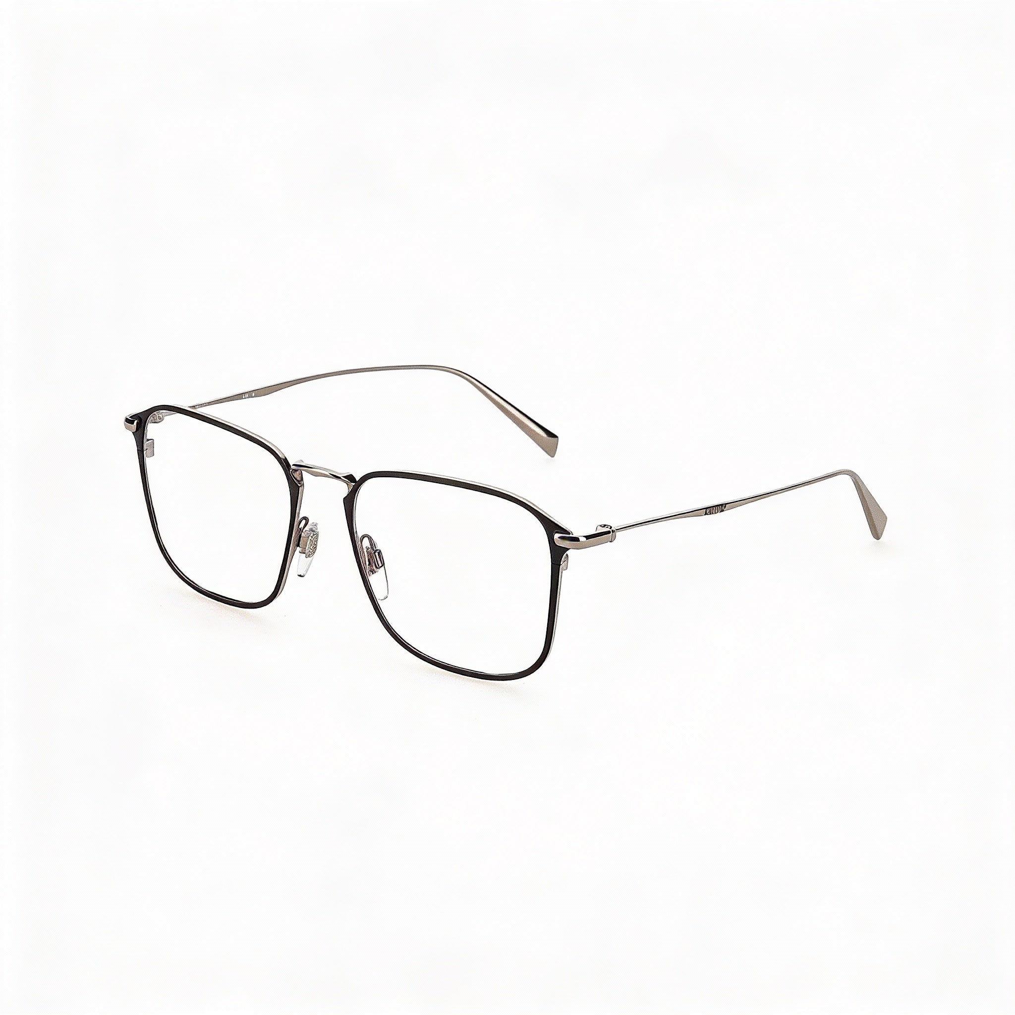 Levi's Lv 5000 Men's Square Metal Frame Optical Eyeglasses, Ruthenium Matte Black, 52-18-145, Photo 1