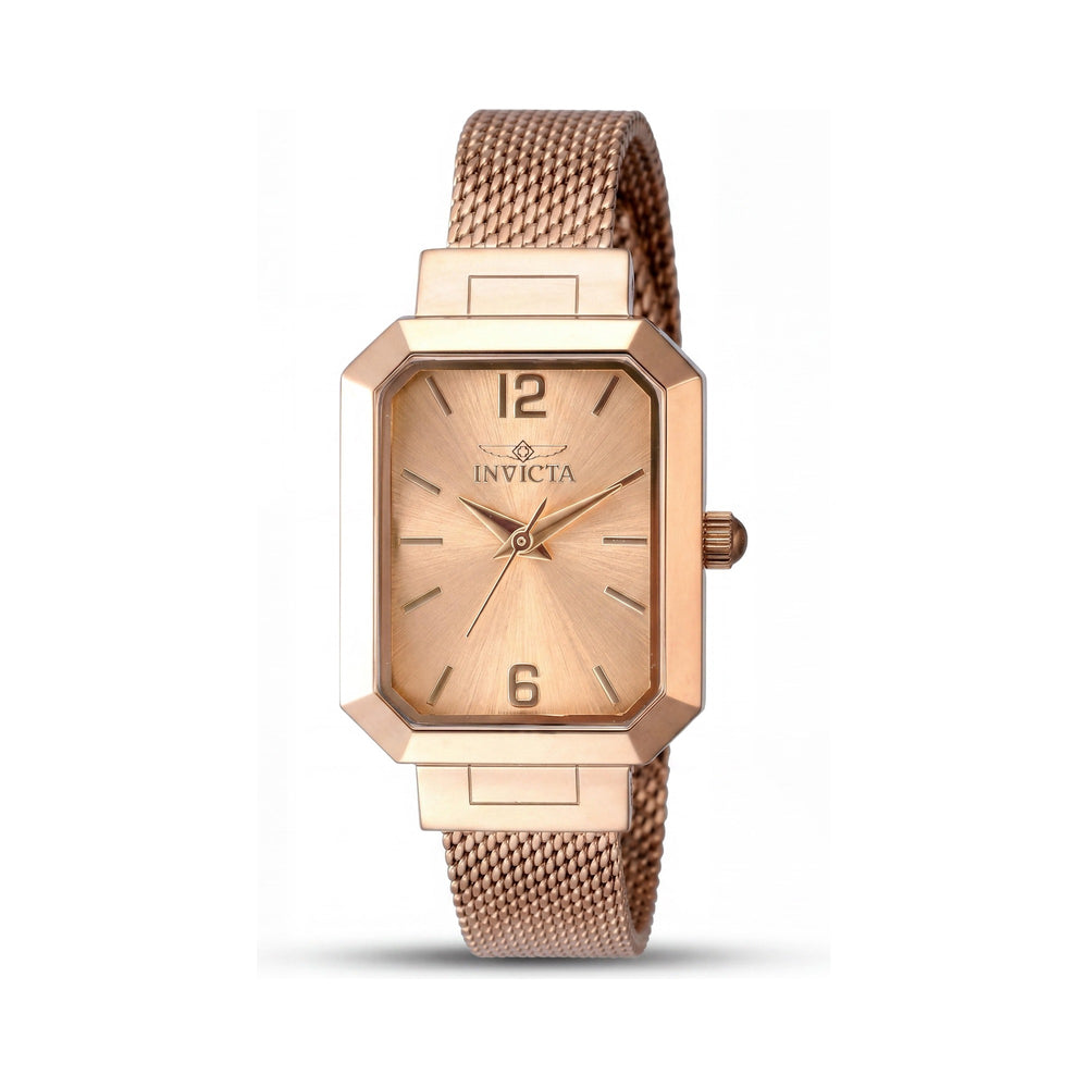 Invicta Angel 48153 Women's Quartz Stainless Steel 21mm Case Rose Gold Dial 3 ATM WR Watch
