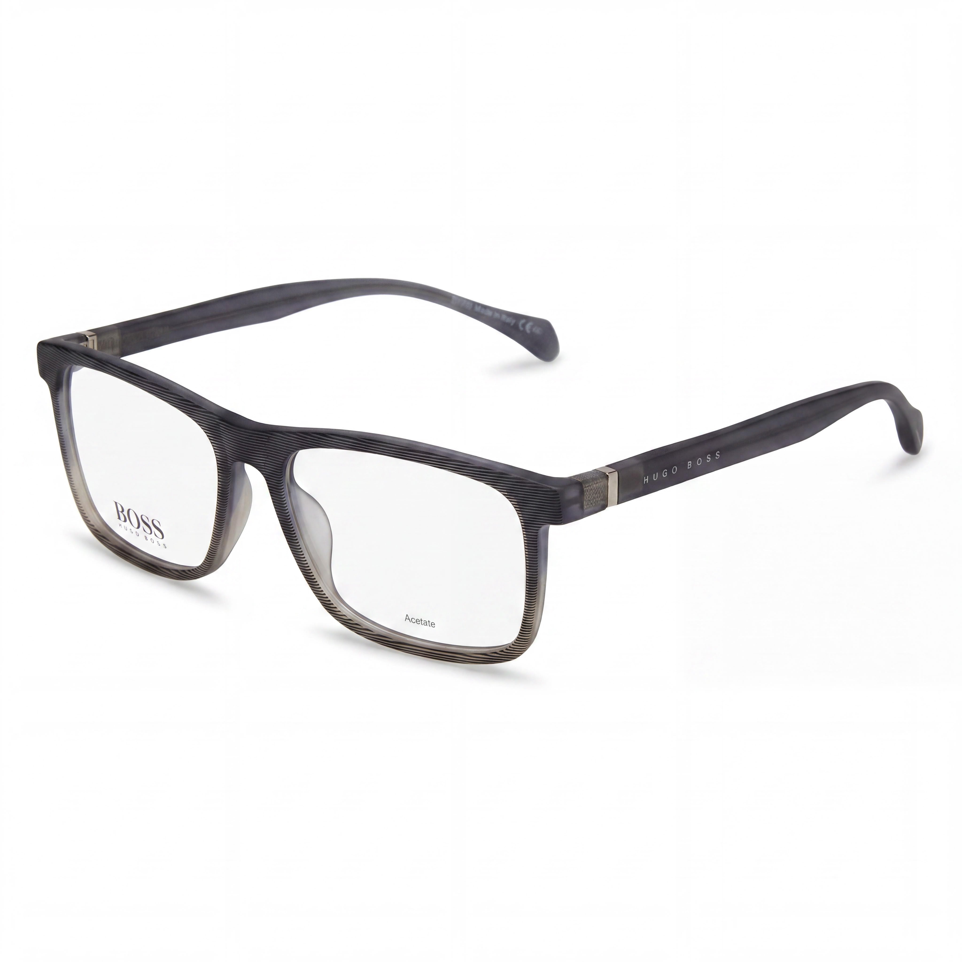 Hugo Boss Systems Boss 1084/It Men's Acetate Frame, Polycarbonate Non-Polarised Lenses Sunglasses, Grey Brown Pattern, 56mm, Photo 1