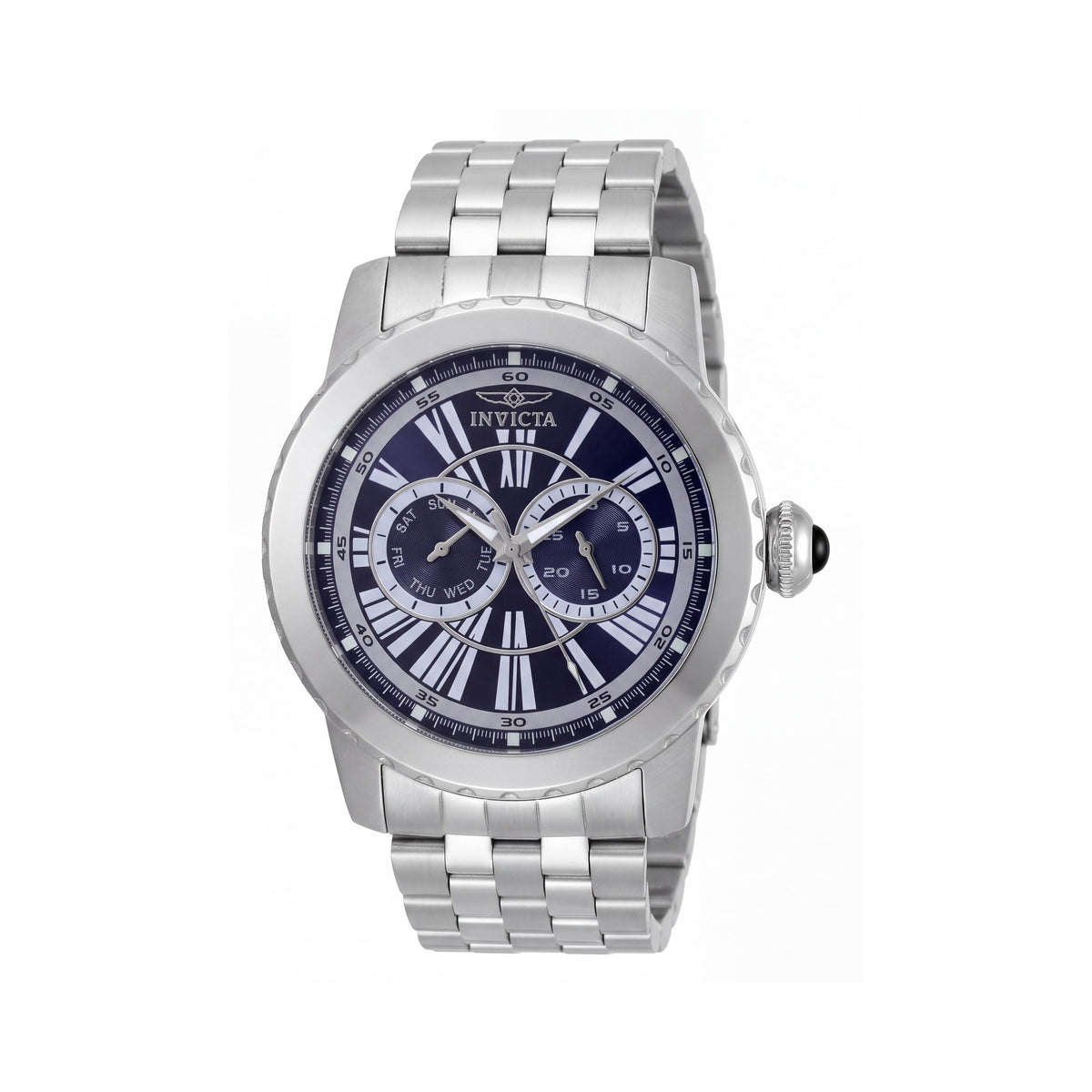 Invicta 14587 Men's Silver Stainless Steel Blue Dial Bracelet Watch, Luminous, 50mm, Photo 1