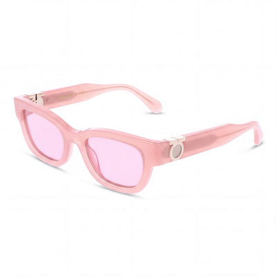 Gafas de sol de acetato para mujer Ferragamo Sf2067s en Rosa Opalino con lente de protección de 52mm de ancho