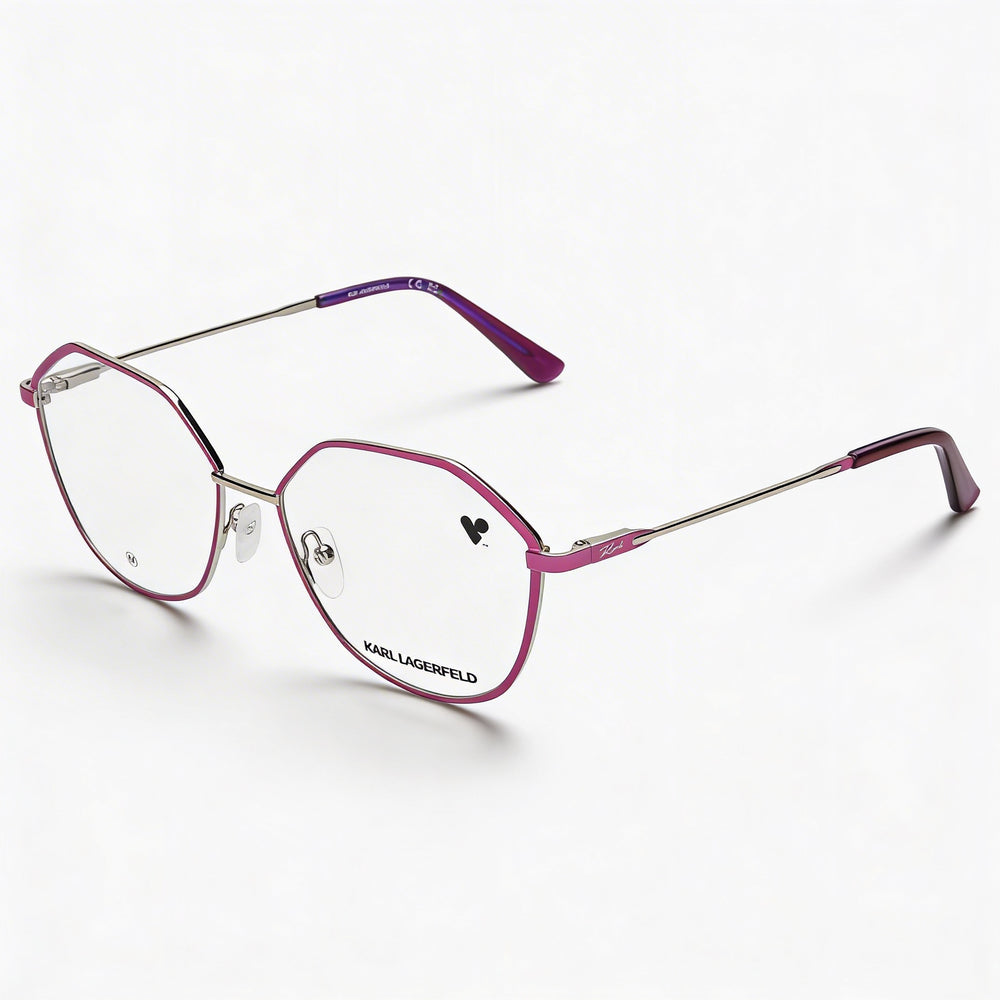 Gafas de sol informales KARL LAGERFELD para mujer con montura de acetato fresa y lentes no polarizadas de 54 mm