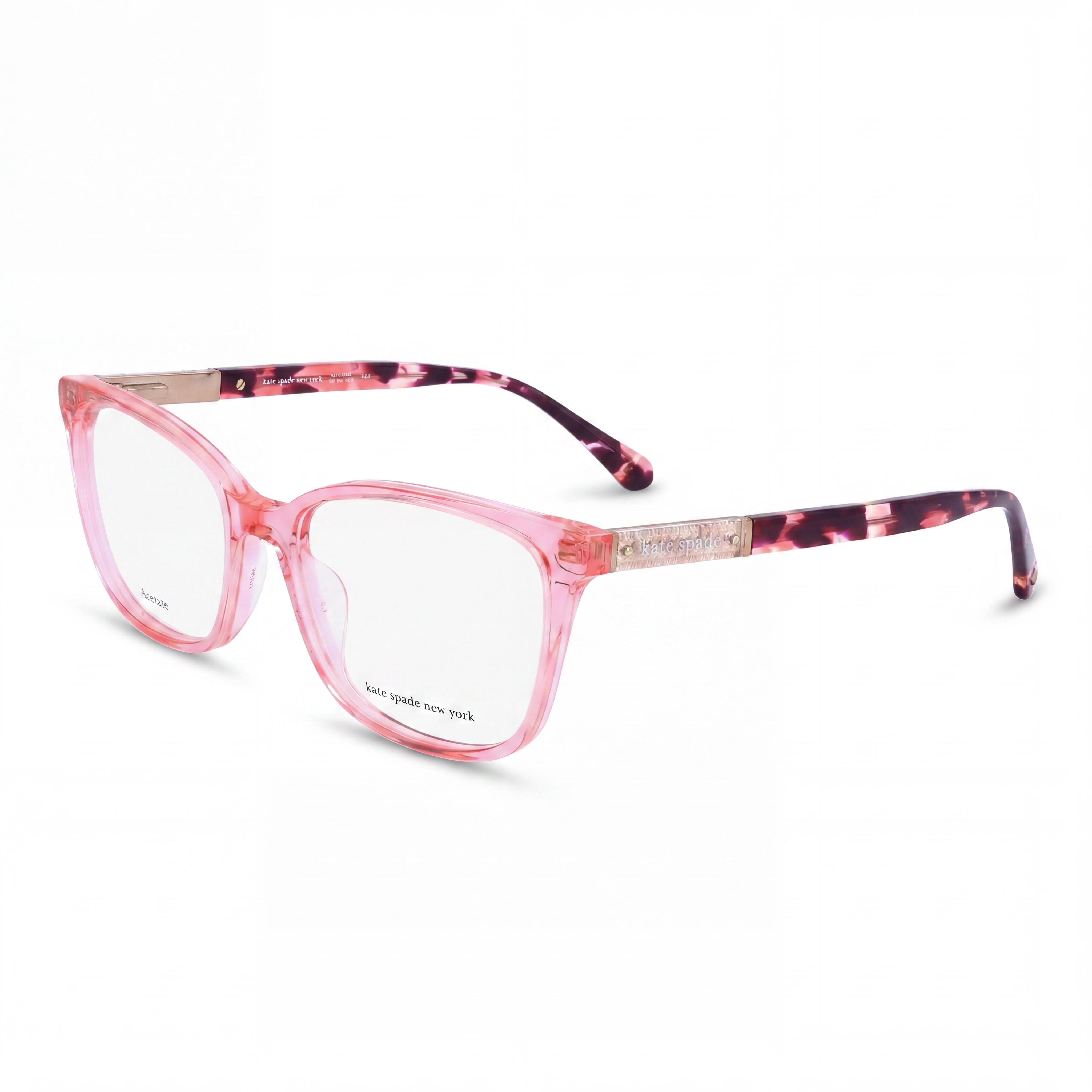 kate spade new york Davina Gafas rosas para mujer con montura de acetato y lentes de policarbonato, ancho de lente de 54 mm, Photo 1