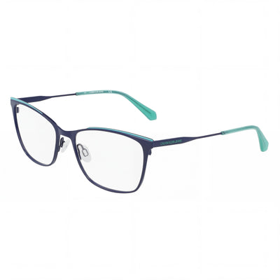 Calvin Klein Ckj21207 Women's Non-polarized Sunglasses with Metal Frame, Navy Pool Color, 53mm