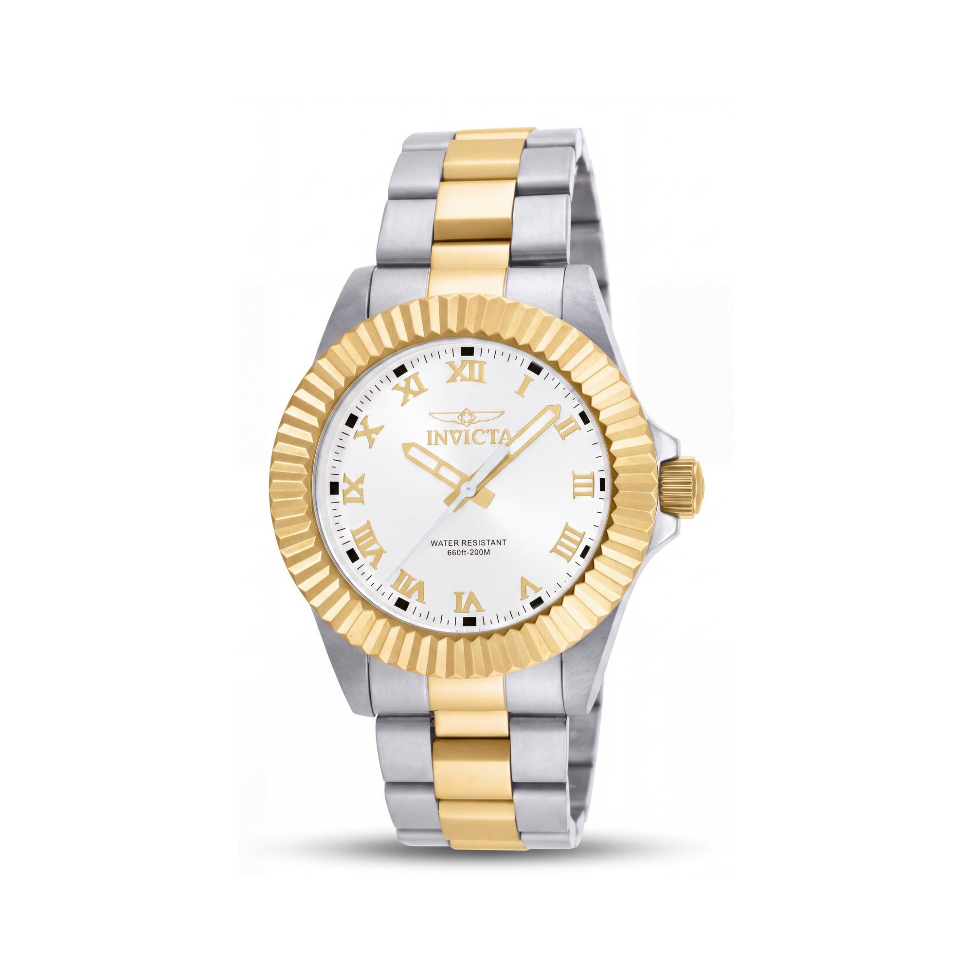 Invicta Pro Diver Legacy 16740 Reloj de buceo de cuarzo de acero inoxidable de dos tonos de 44 mm para hombre, esfera blanca, Photo 1