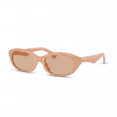 BURBERRY 4447D Classic Unisex Beige Dark Brown Acetate Polarized Sunglasses with Dark Grey Lenses, 55mm