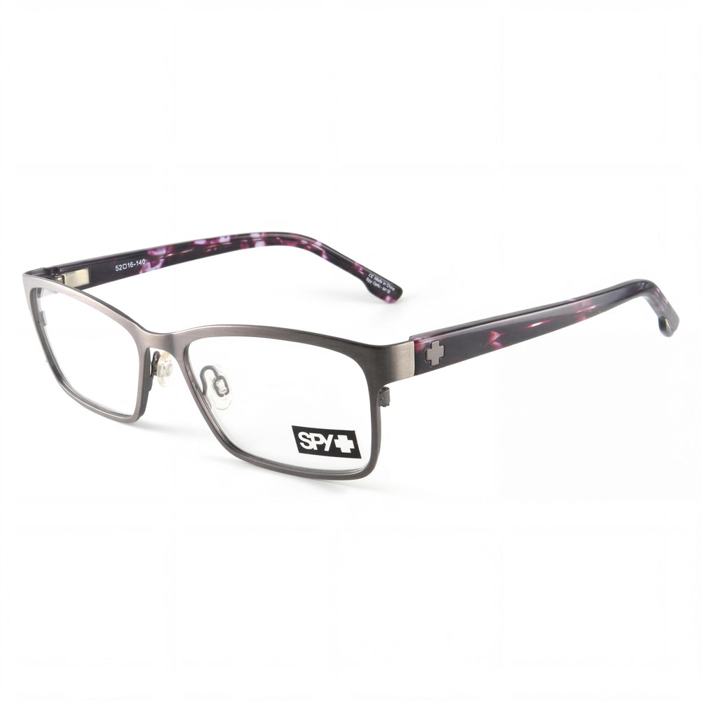 Gafas Spy Classic para mujer de material compuesto, acabado cepillado, color bronce, camuflaje, carey y transparentes, sin demostración, 52 mm