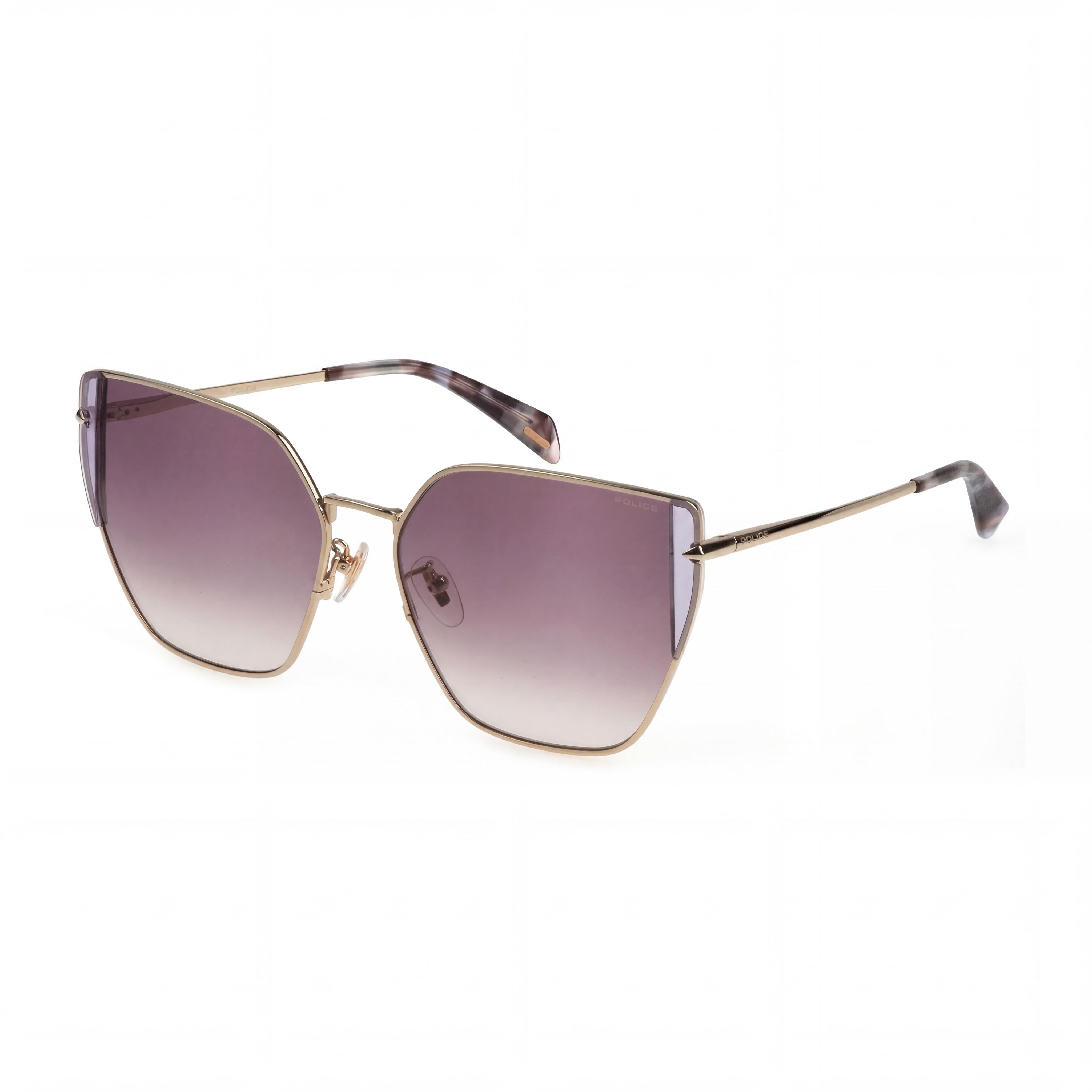 Police Modern Men's Metal Sunglasses, Oro Chiaro Lucido, 57mm, Photo 1