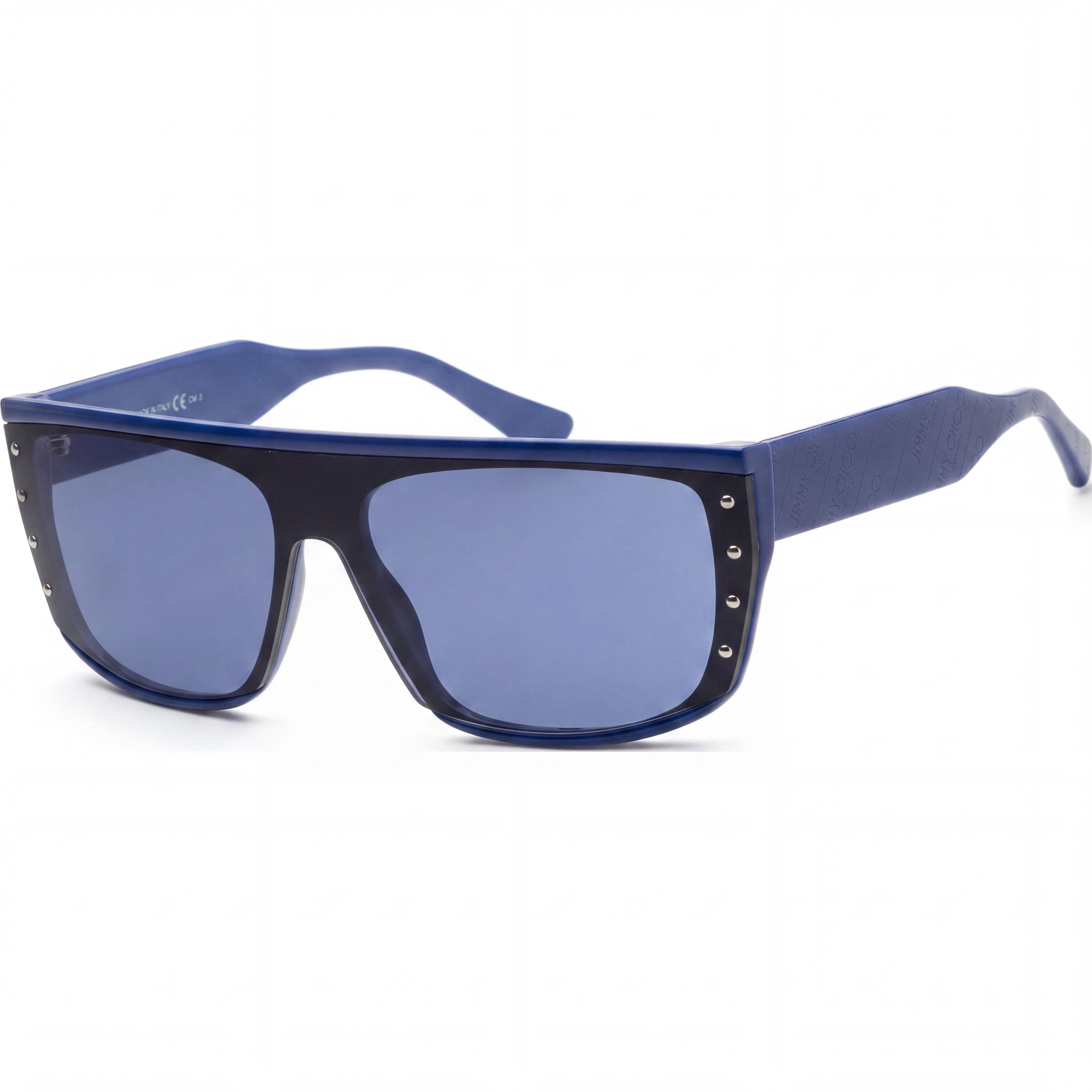 Jimmy Choo RYLAN/S Unisex Blue Cellulose Browline Non-Polarized UV Protection Sunglasses 99mm, Photo 1