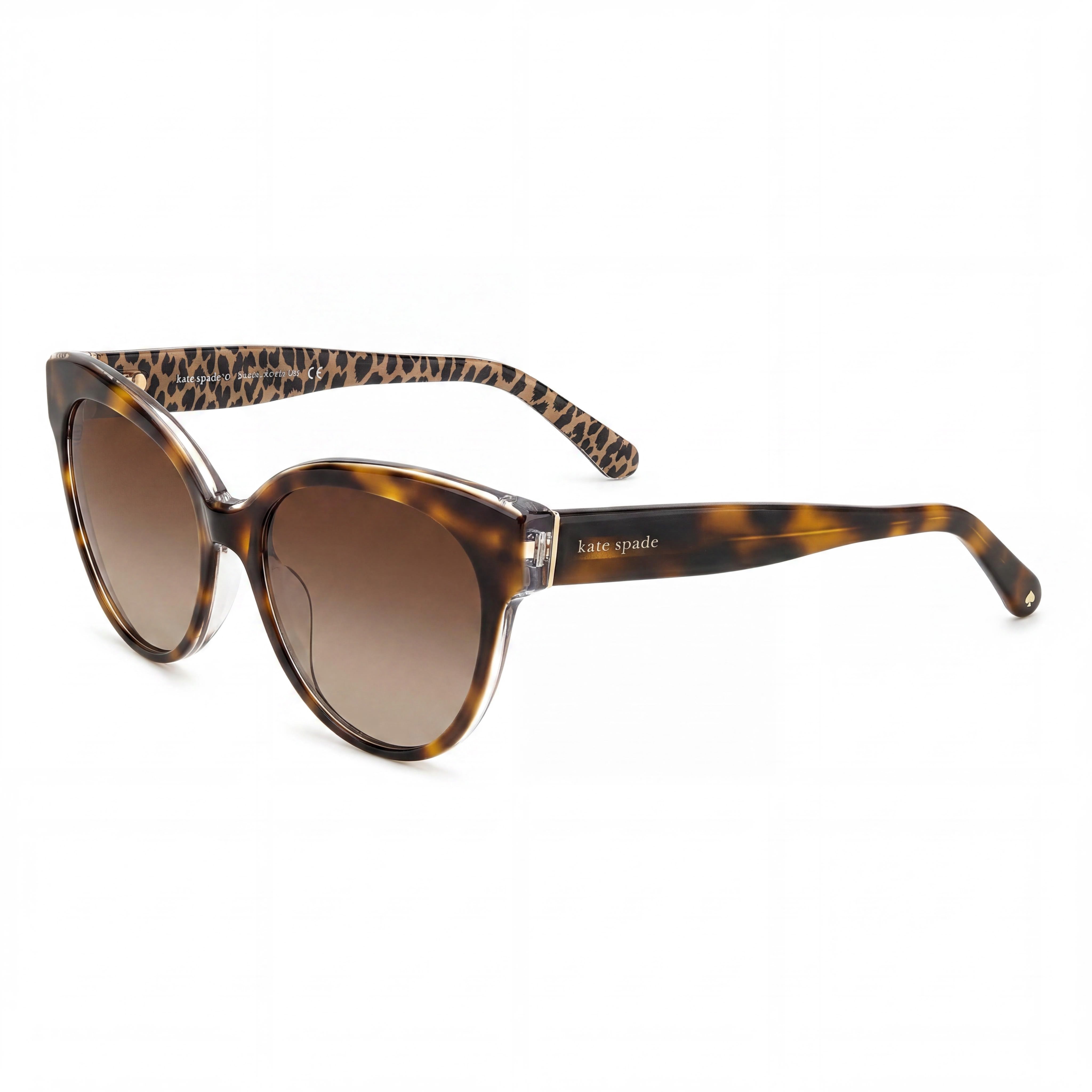 kate spade new york Aubriella/G/S Women's Havana Brown Plastic Non-Polarized UV Protection Sunglasses 55mm, Photo 1