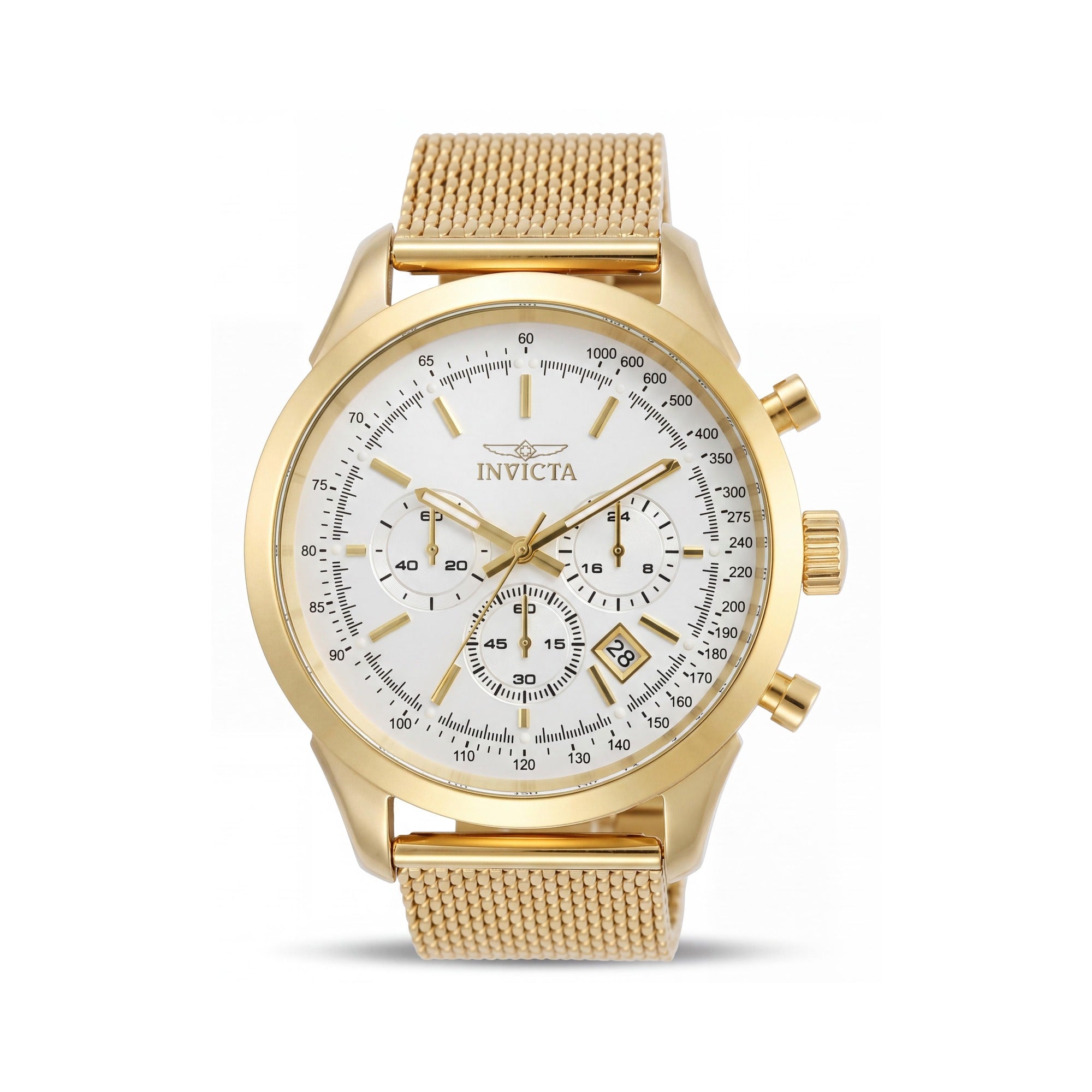 Invicta 25225 Speedway Quartz Watch Gold Chronograph Men's 45mm, Photo 1