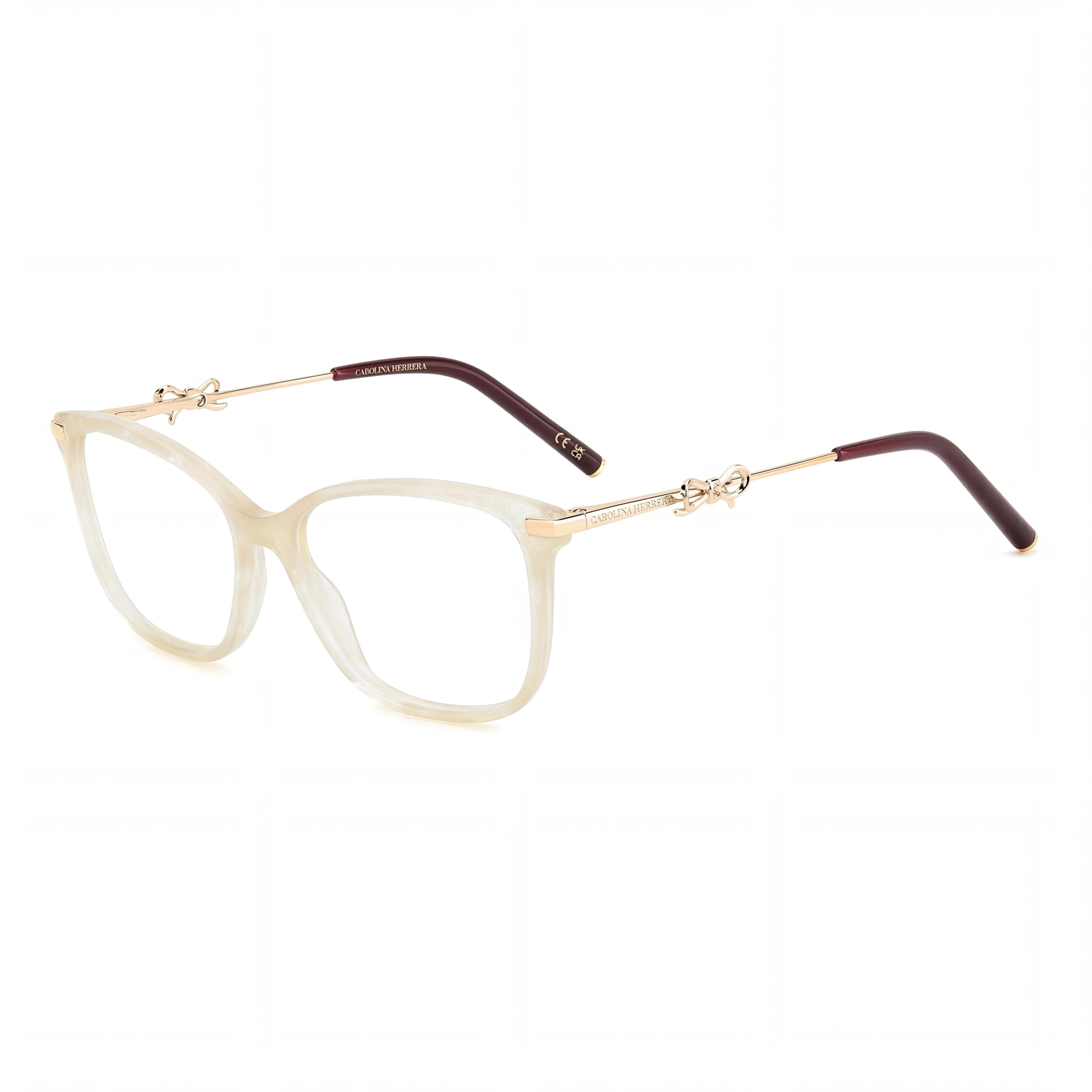 Carolina Herrera Contemporary Women’s White Marble Ecological Oil Frame Non-Polarized Multicolor Lens 55mm Sunglasses, Photo 1