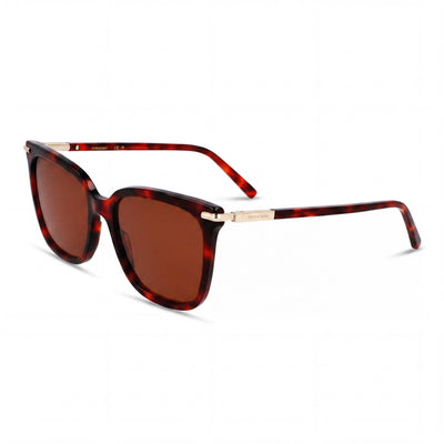 Ferragamo Sf2037s Women's Red Tortoise Acetate Frame Polycarbonate Non-Polarized UV 400 Sunglasses 56-18-145