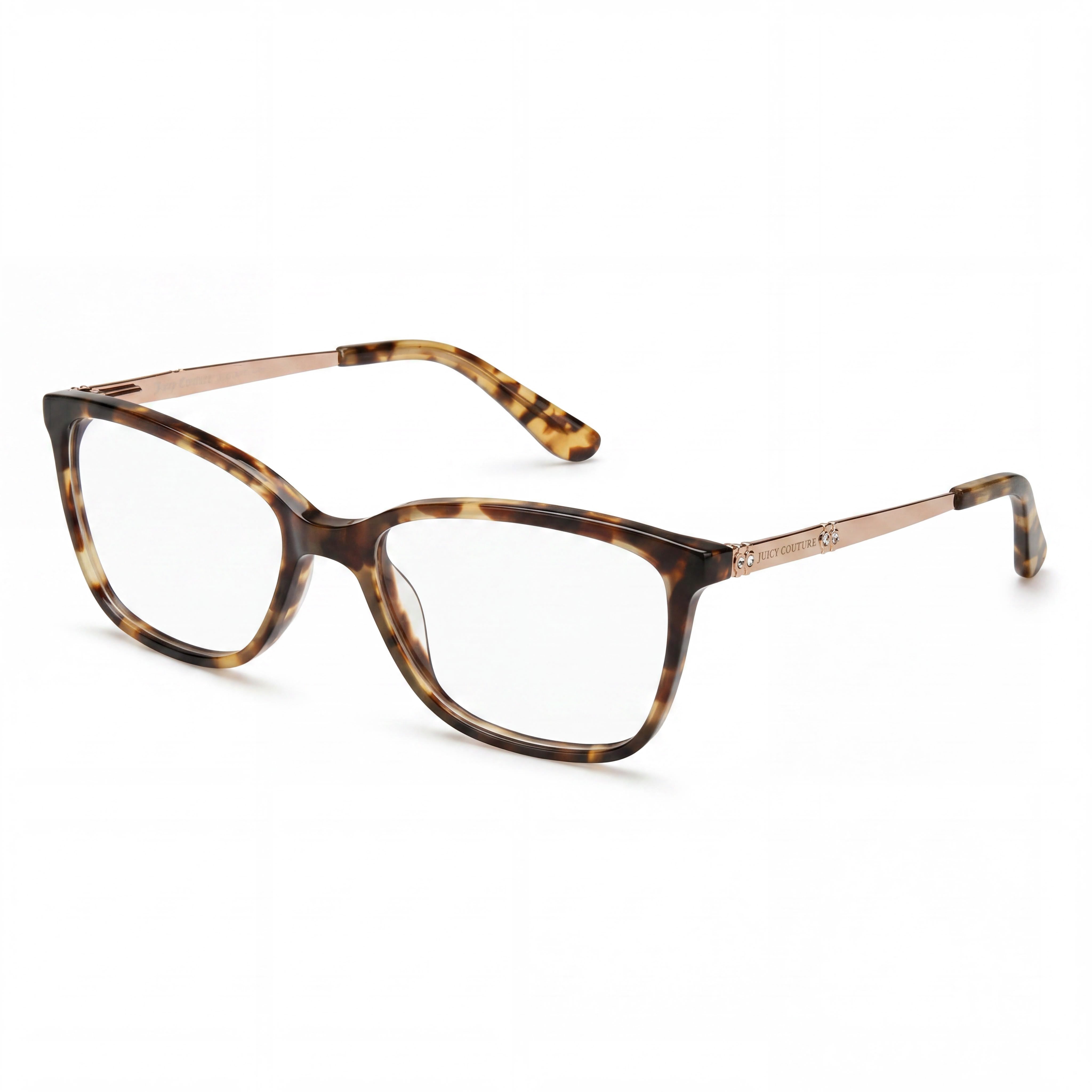 Juicy Couture Juicy 171 Tortoise Plastic Spectacle Frames with Clear Lenses for Women 53-17-135, Photo 1