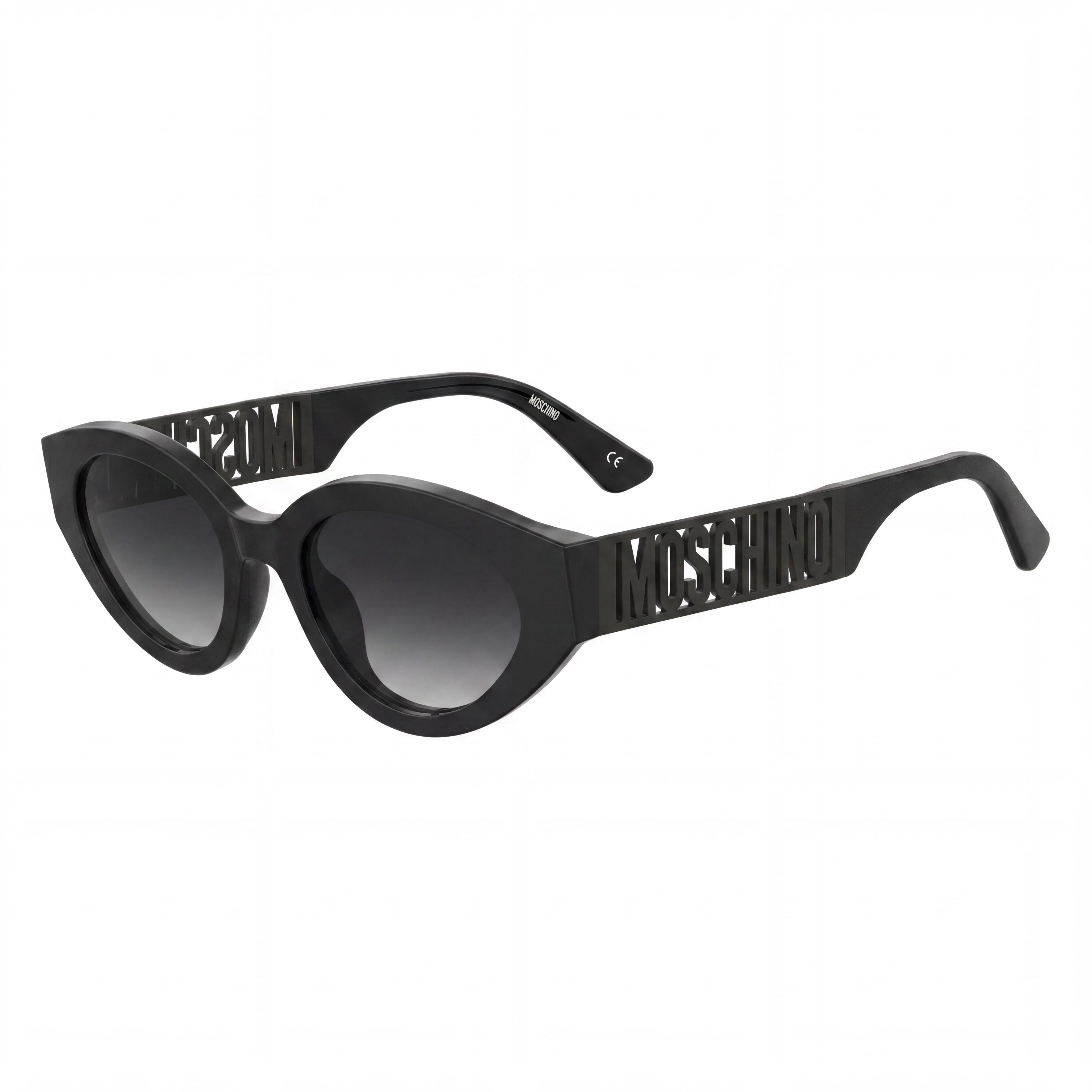 Moschino MOS160/S Casual Style Women's Black Acetate Non-Polarized Dark Grey Shaded Glasses 51mm, Photo 1