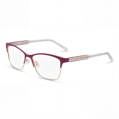 DKNY DK3008 Classic Women's Plum Gold Acetate Frame Polycarbonate Lens Sunglasses 53mm