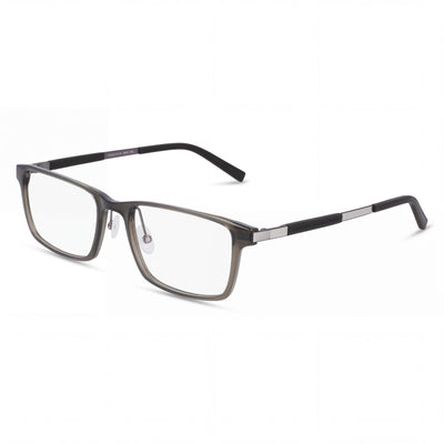 Flexon Modern EP8008 59324 Unisex Alloy Steel Frame Eyeglasses with Polycarbonate Lenses Grey Crystal 55-19-140mm