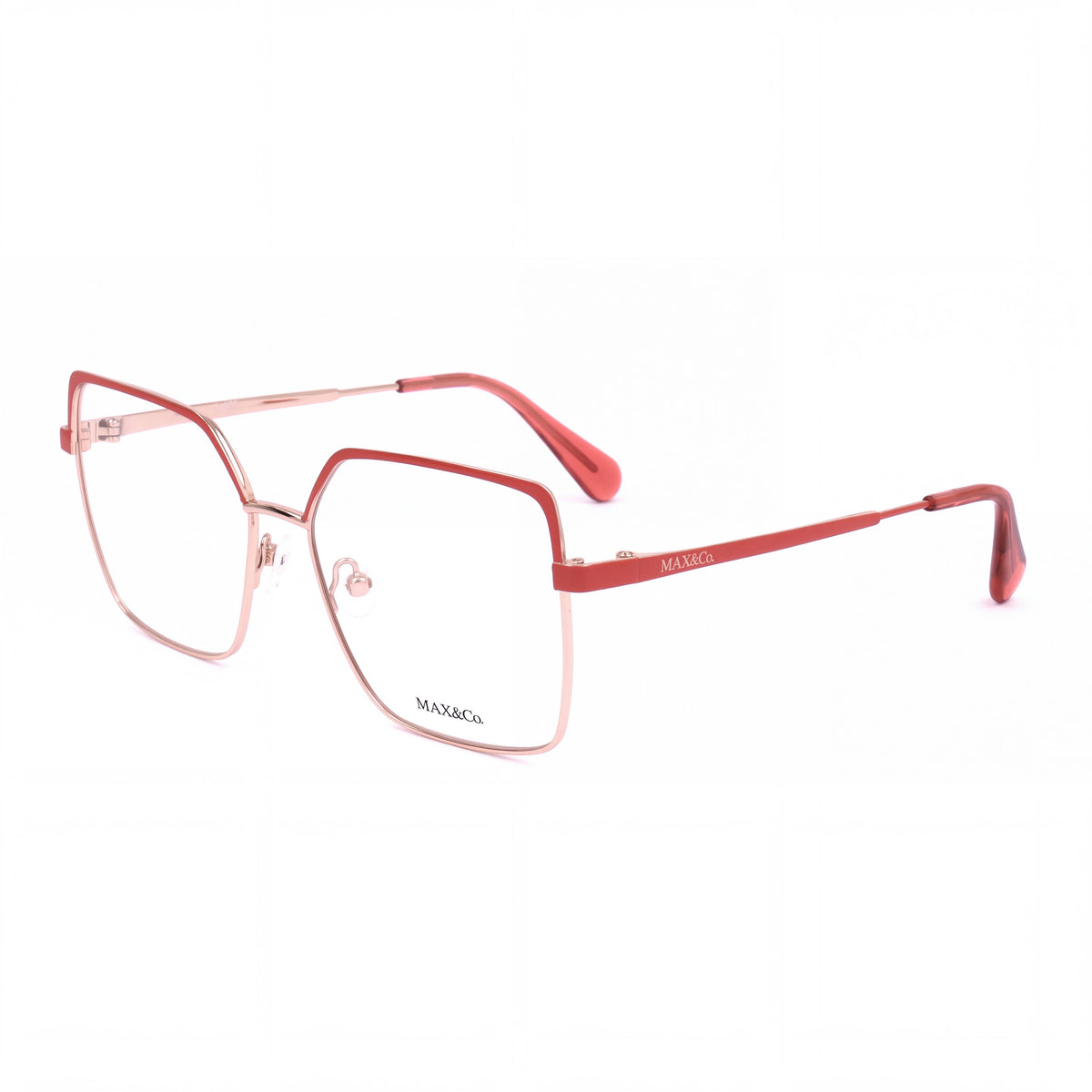 Max&Co. Casual Women's Shiny Rose Gold Metal Frames 54mm Lens 15mm Bridge 140mm Temple, Photo 1