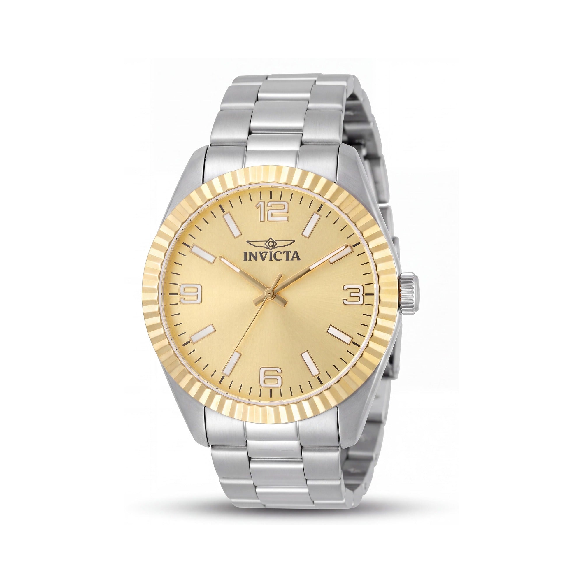 Invicta Specialty 50576 Unisex Quartz Silver Stainless Steel Watch with Gold Dial, 43mm, Photo 1